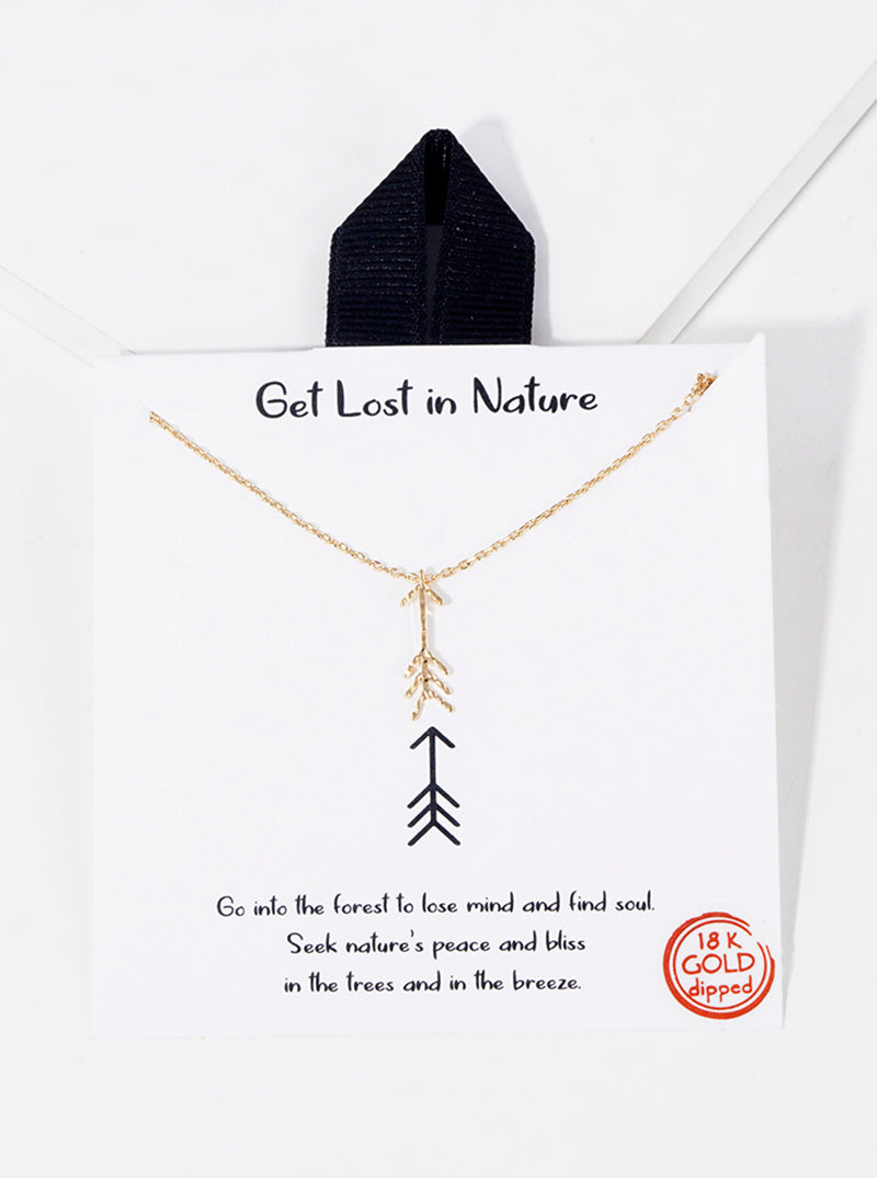 Delicate Arrow Pendant 18K-Gold-Dipped Necklace
