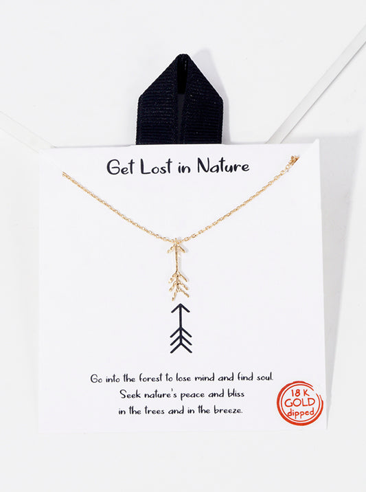 Delicate Arrow Pendant 18K-Gold-Dipped Necklace