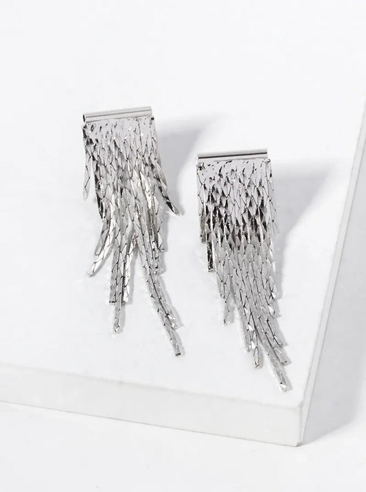 Delicate Chain Fringe Earrings