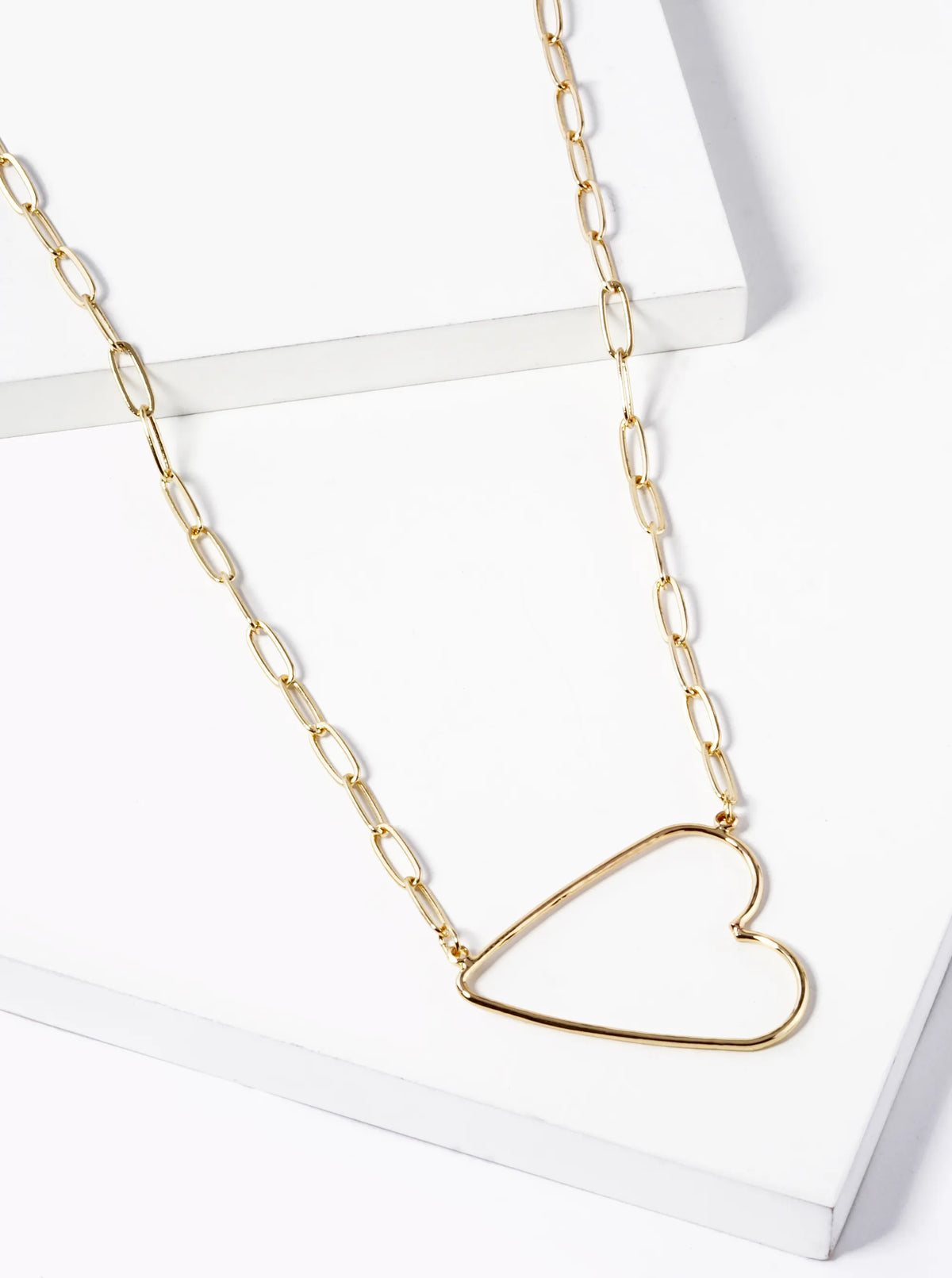 Delicate Wire Heart Pendant Necklace