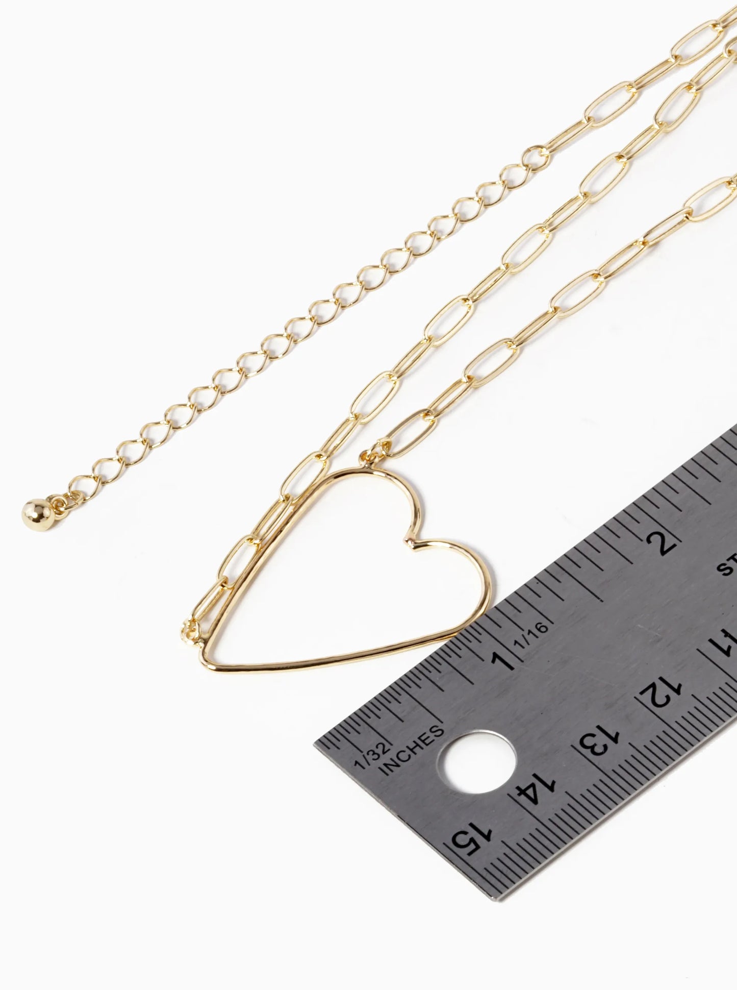 Delicate Wire Heart Pendant Necklace