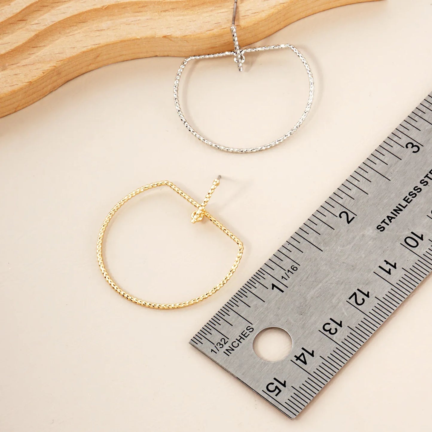 Diamond-Cut Textured Metal Geometric Earrings