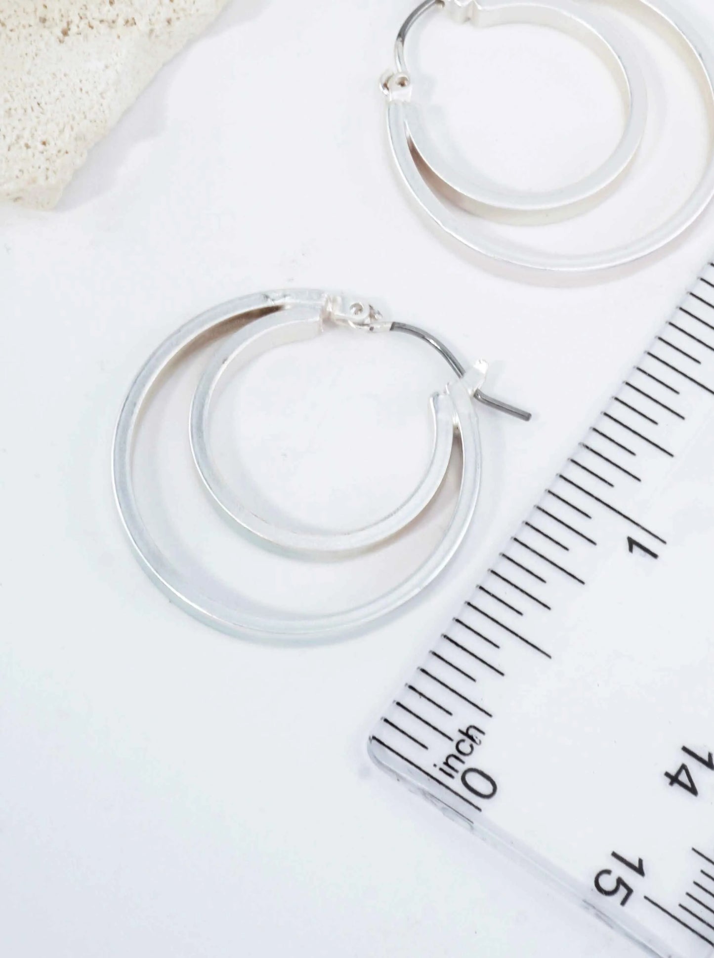 Double Hoop Matte Earrings