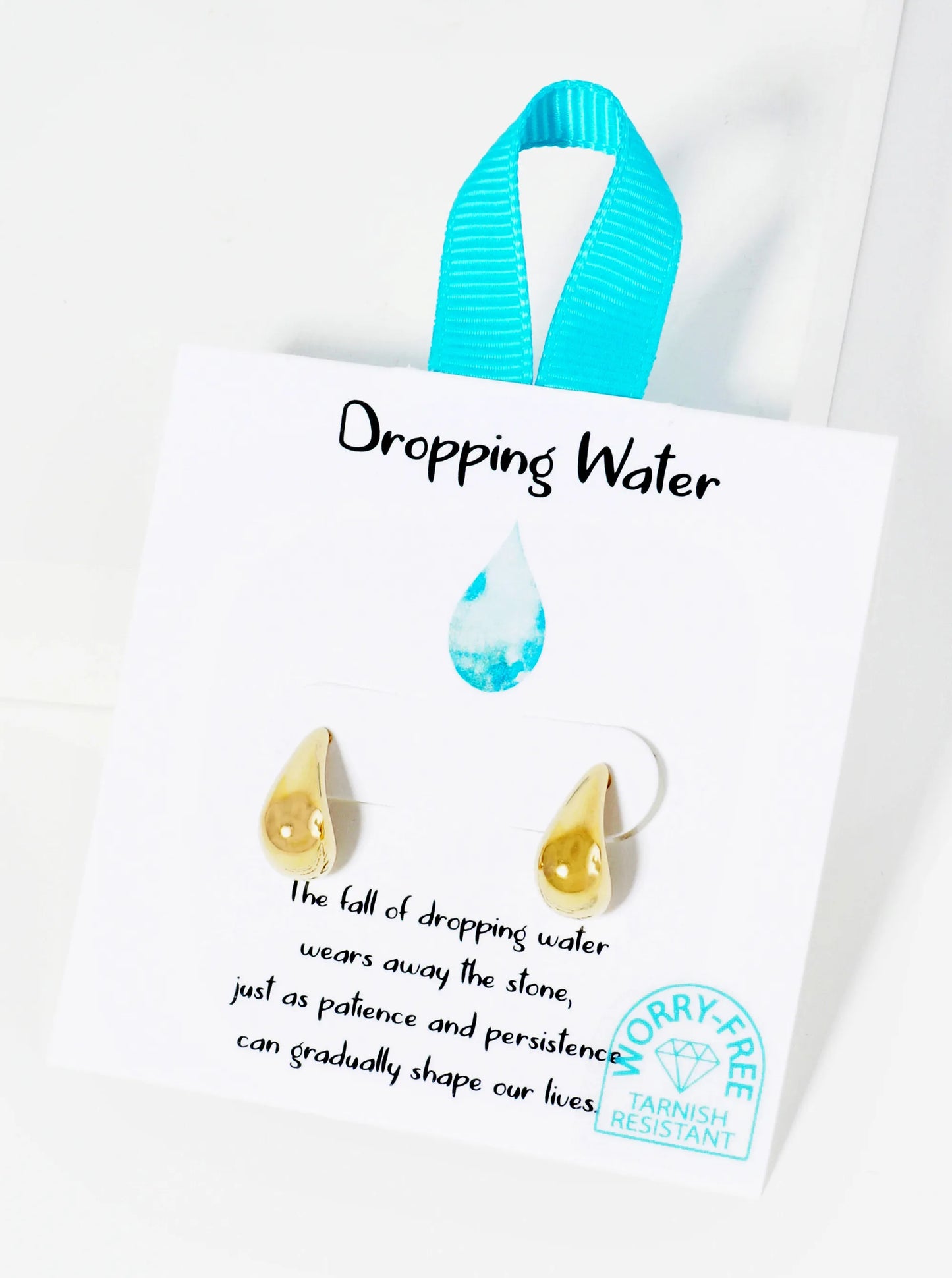 Dropping Water Hypoallergenic Stainless Steel Earrings