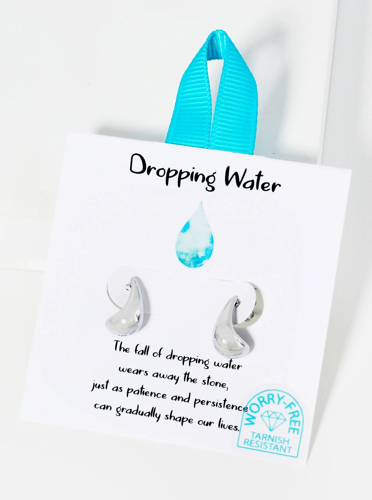 Dropping Water Hypoallergenic Stainless Steel Earrings