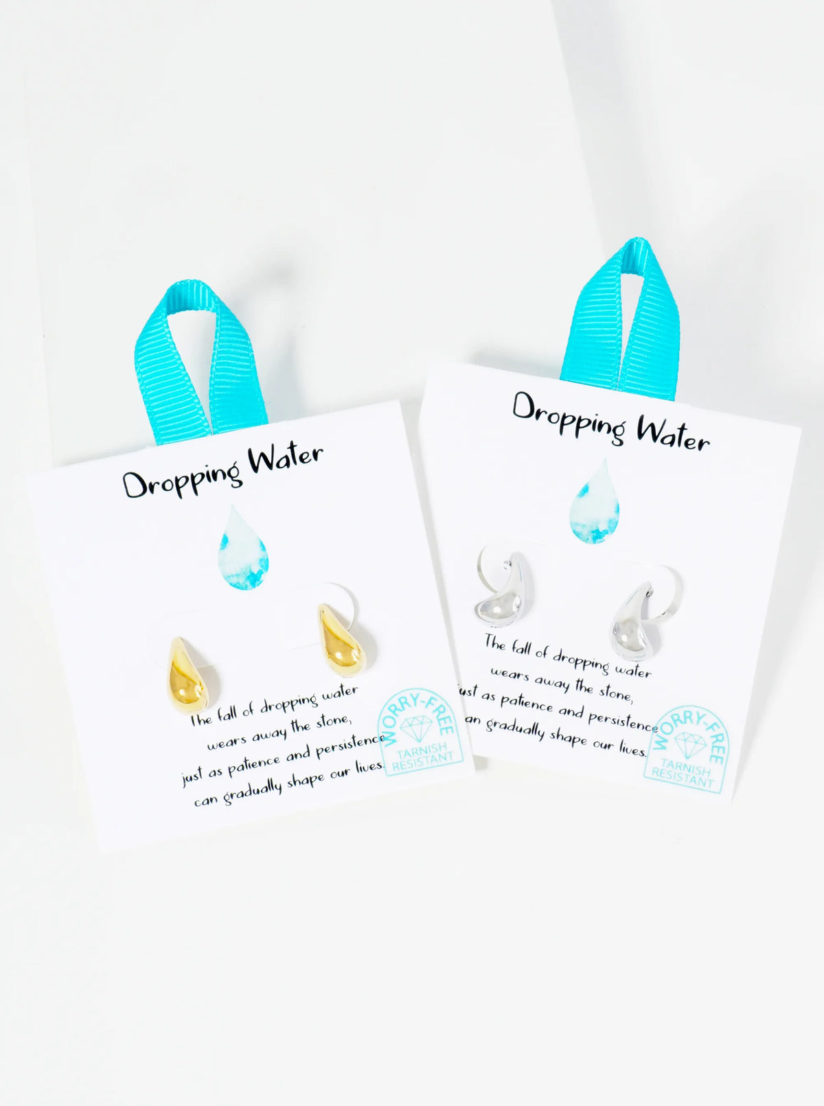 Dropping Water Hypoallergenic Stainless Steel Earrings