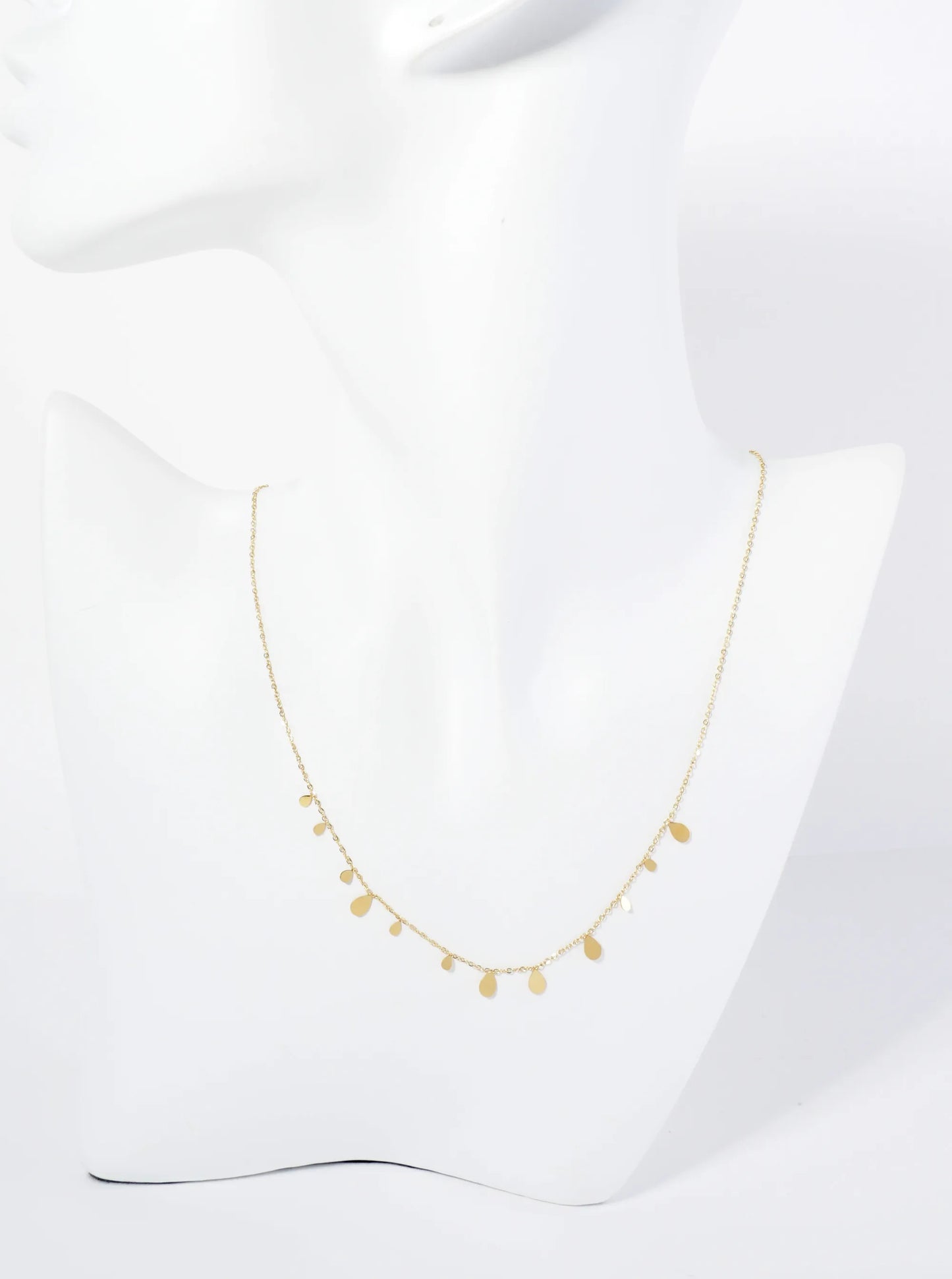 Dynamic Teardrop Hypoallergenic Stainless Steel Necklace
