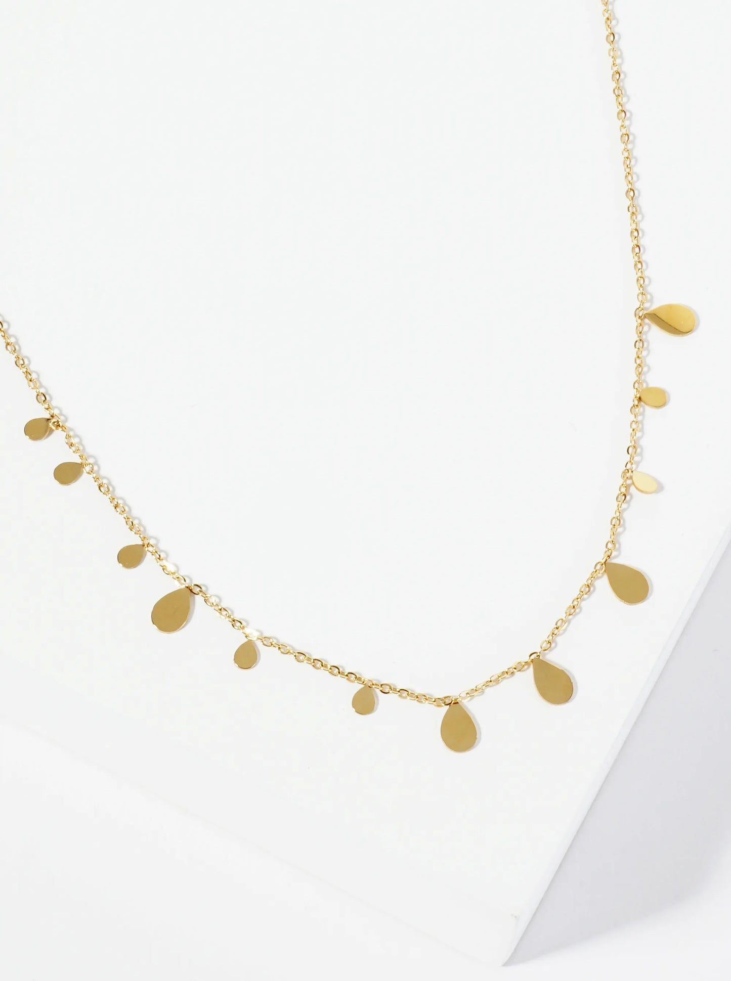 Dynamic Teardrop Hypoallergenic Stainless Steel Necklace