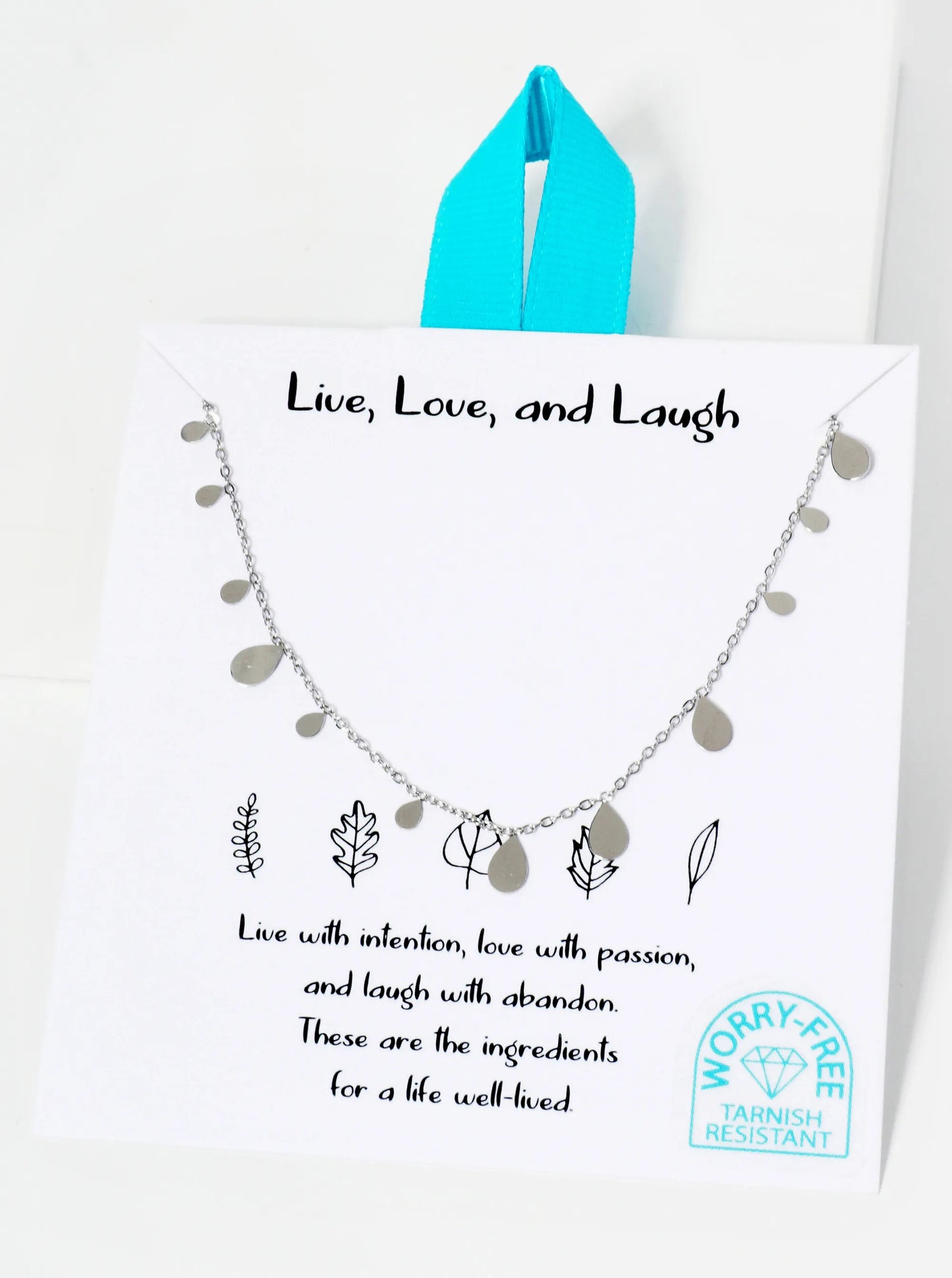 Dynamic Teardrop Hypoallergenic Stainless Steel Necklace