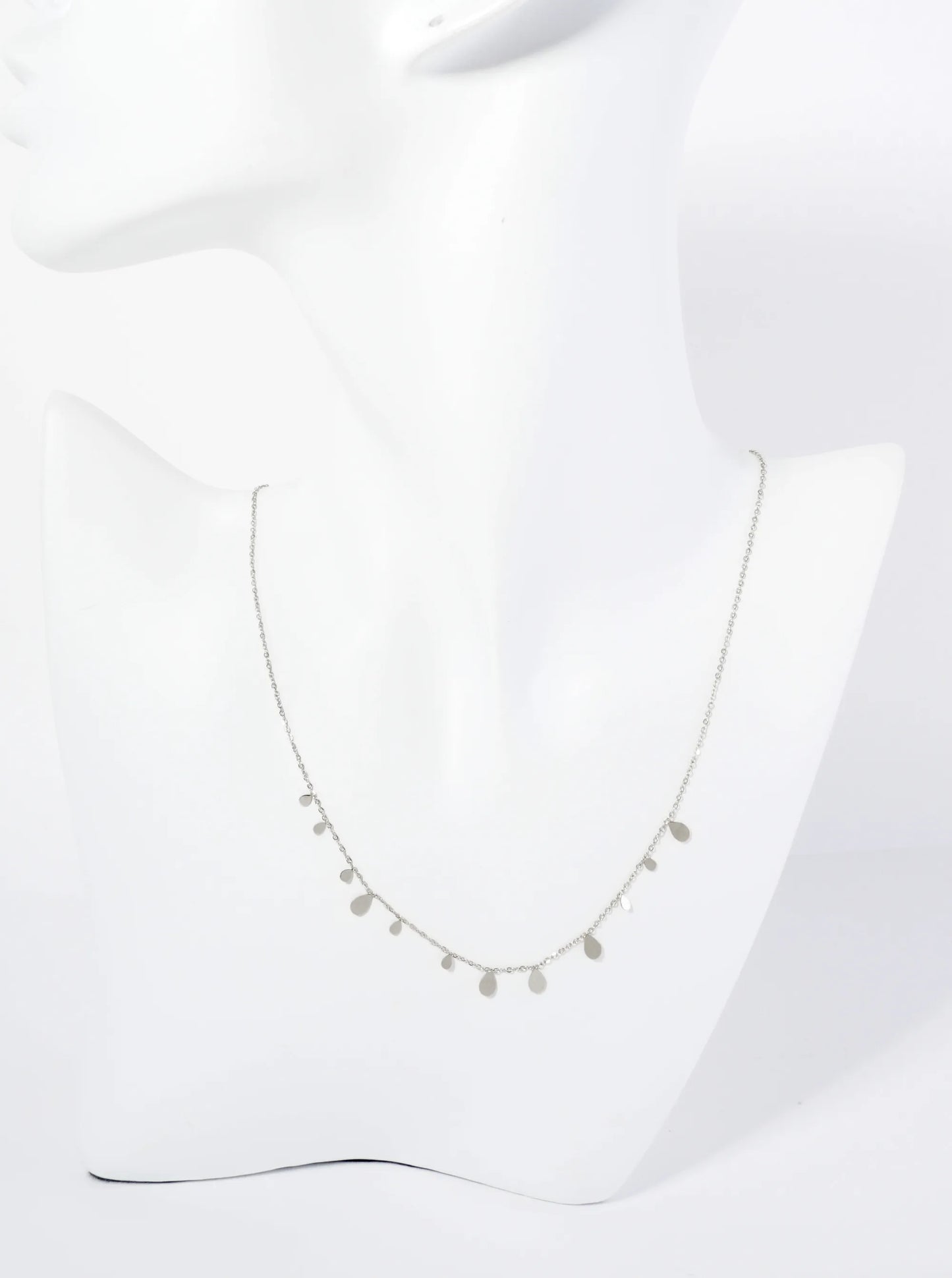Dynamic Teardrop Hypoallergenic Stainless Steel Necklace