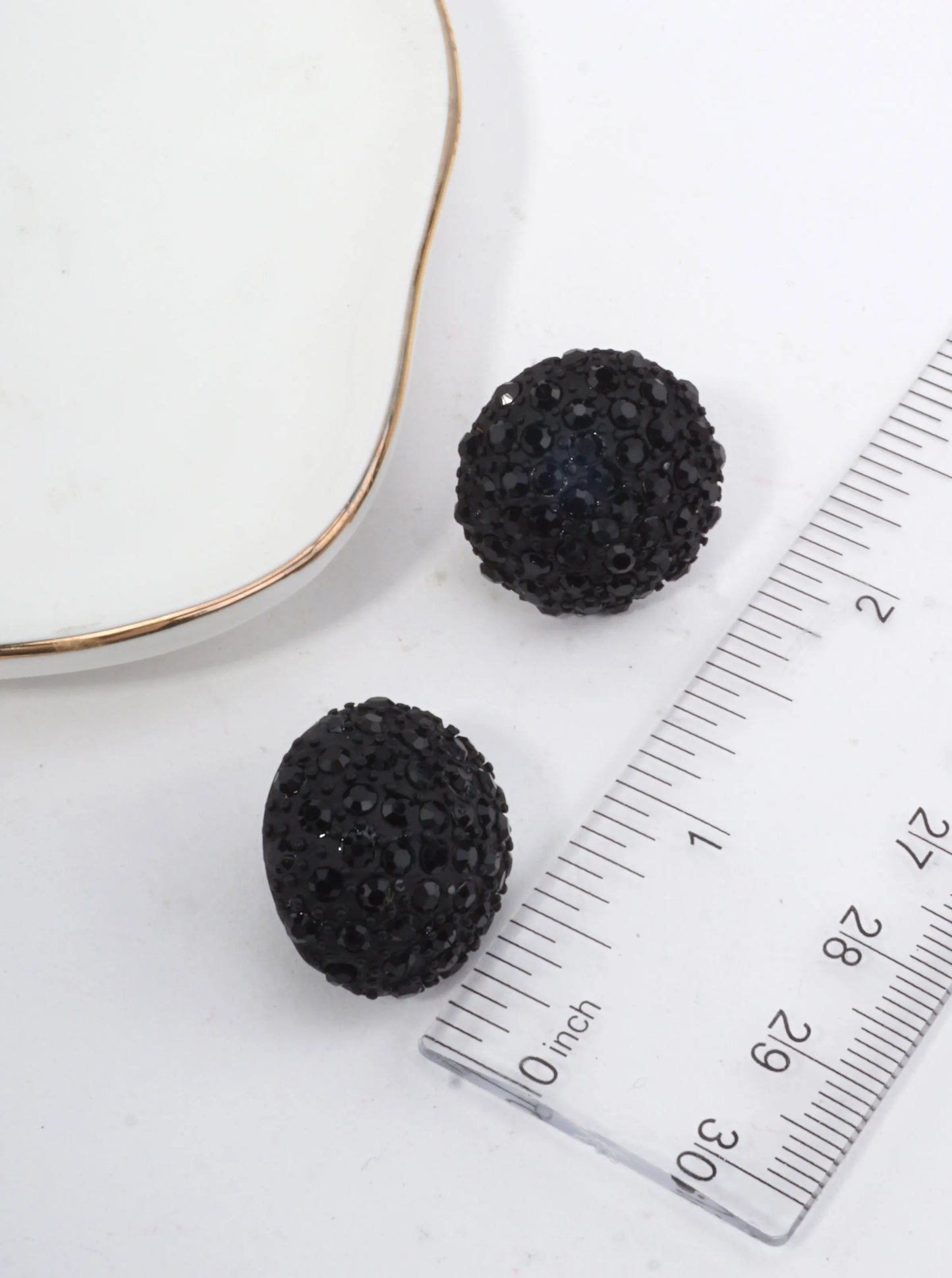 Dazzling Crystal Pave Stud Earrings