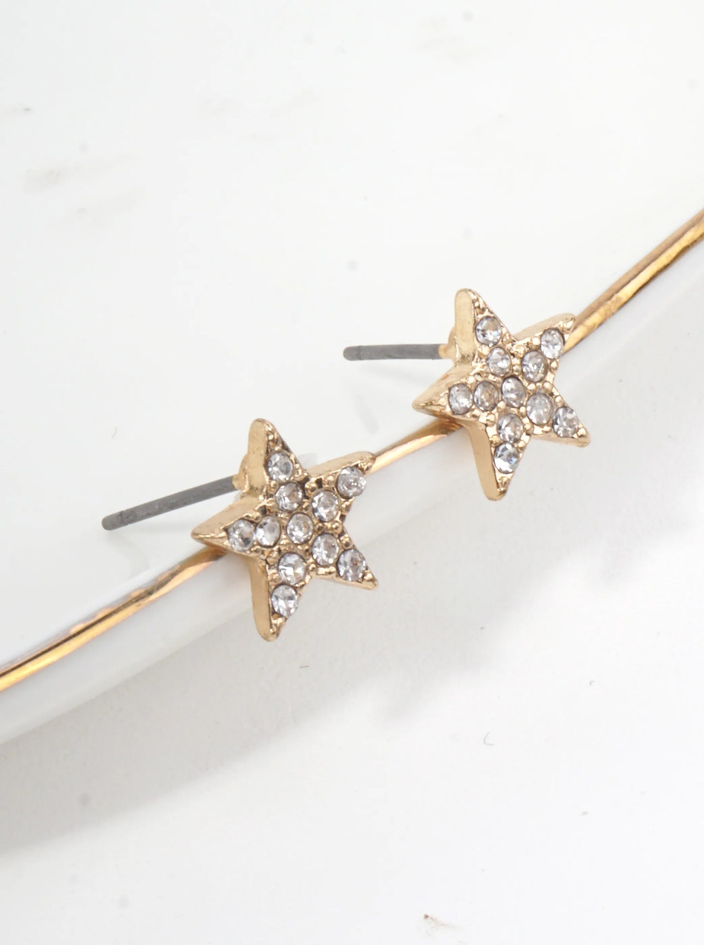 Crystal Star Pave Stud Earrings