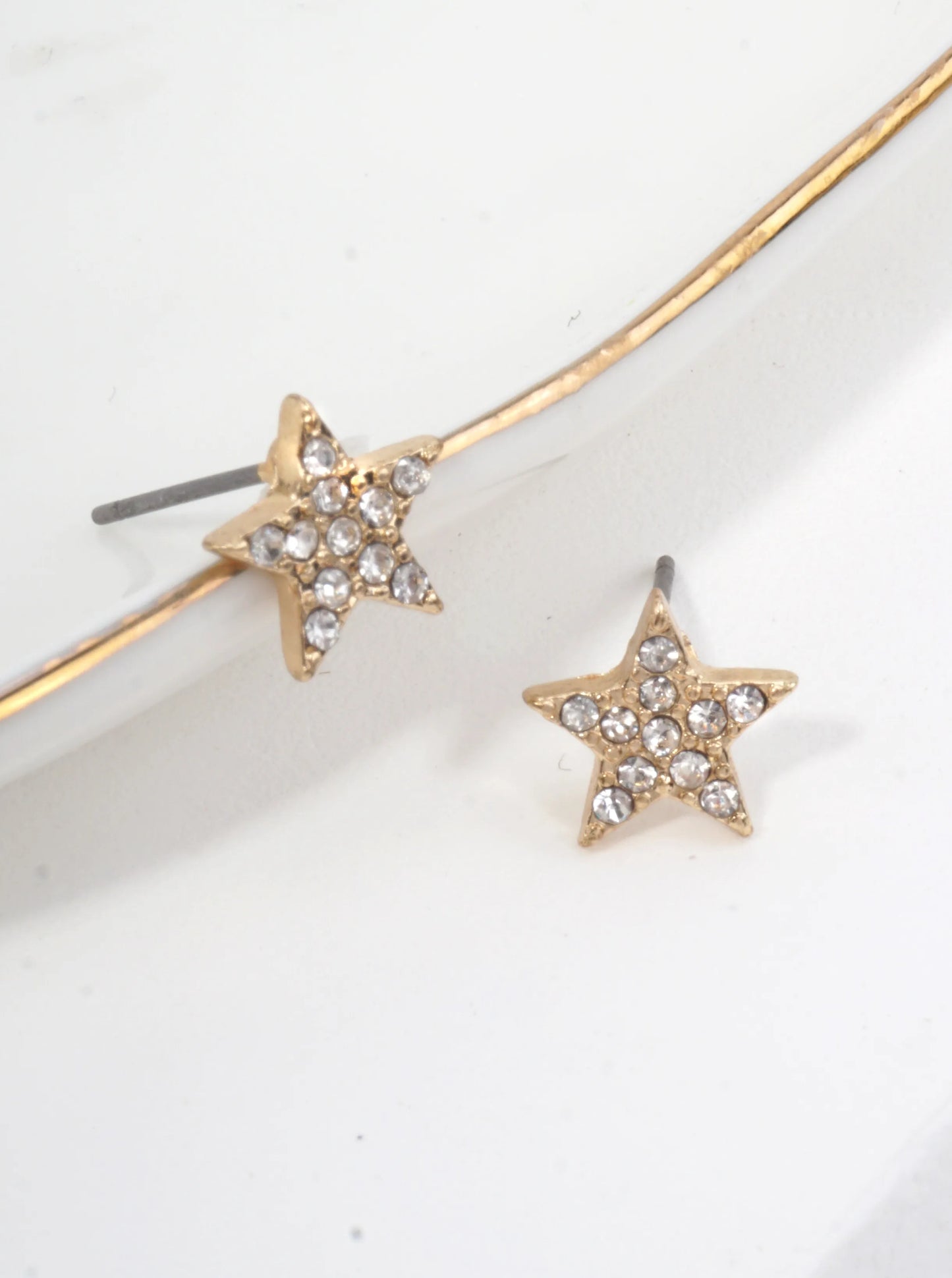 Crystal Star Pave Stud Earrings