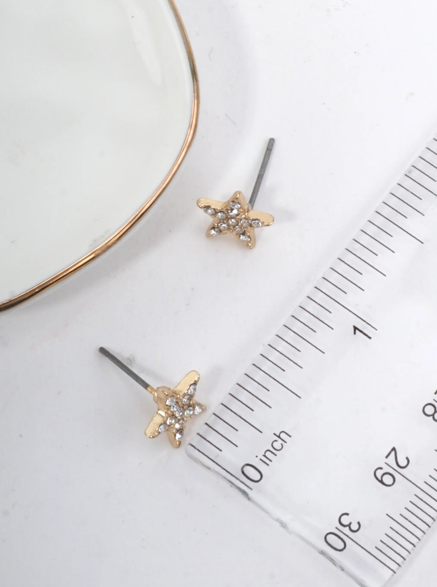 Crystal Star Pave Stud Earrings