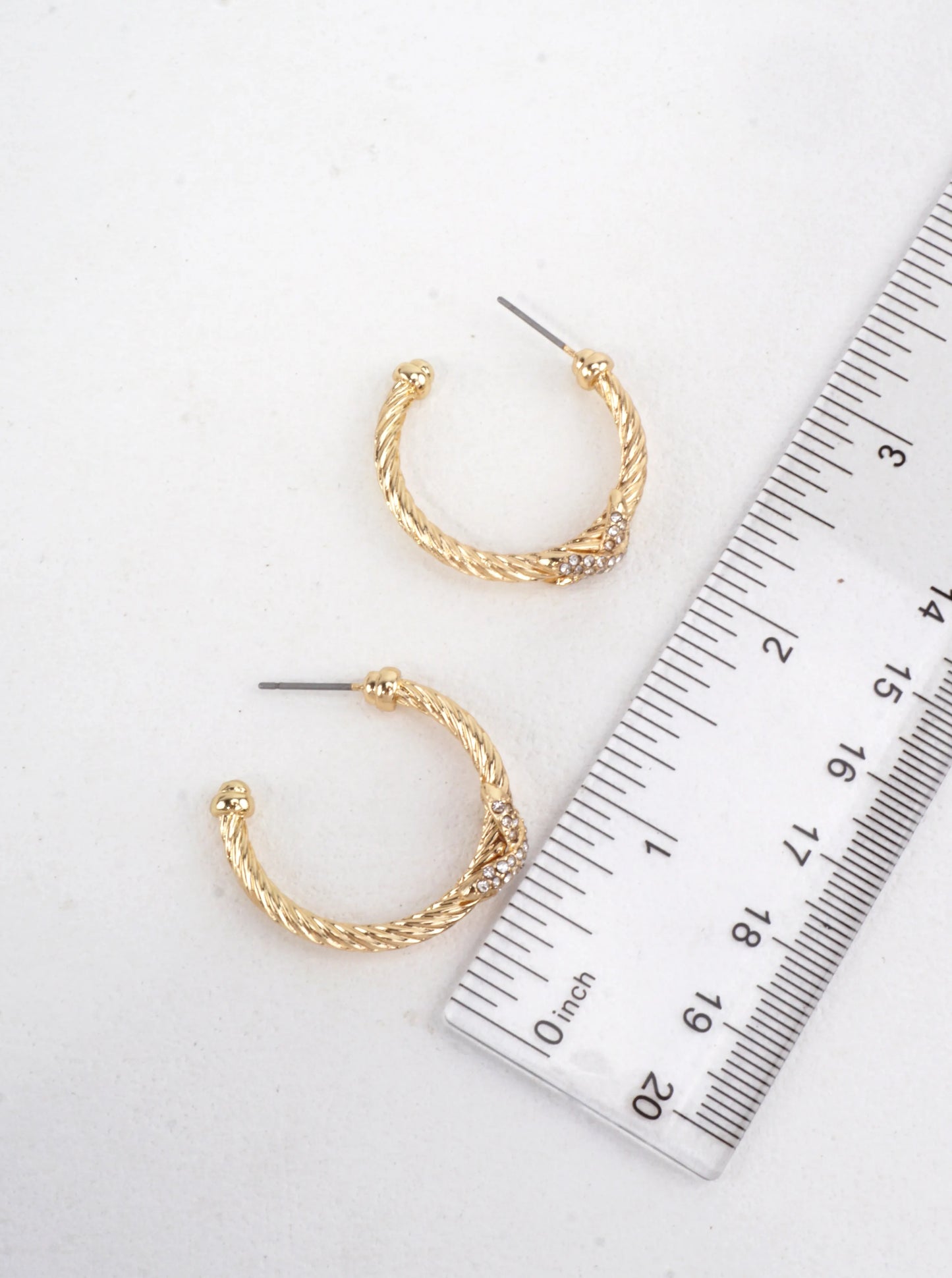 Rope Texture Hoop Earrings