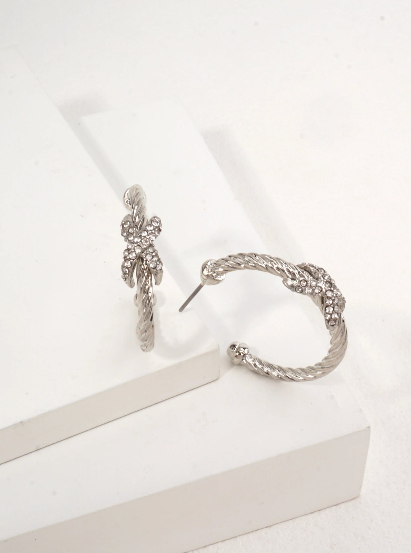 Rope Texture Hoop Earrings