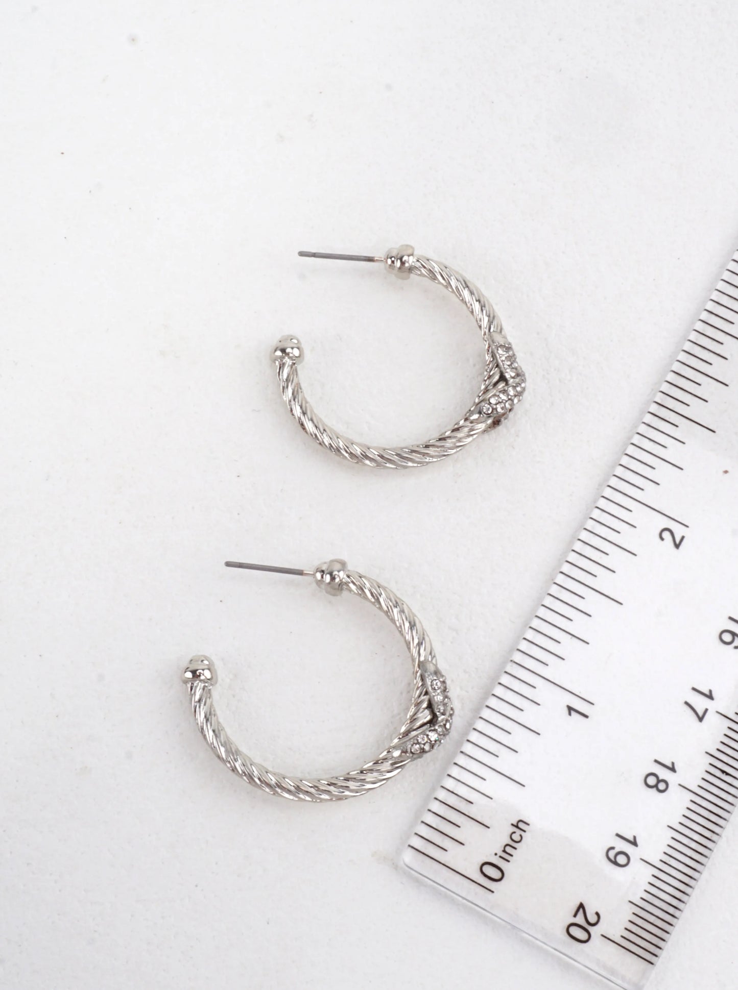 Rope Texture Hoop Earrings