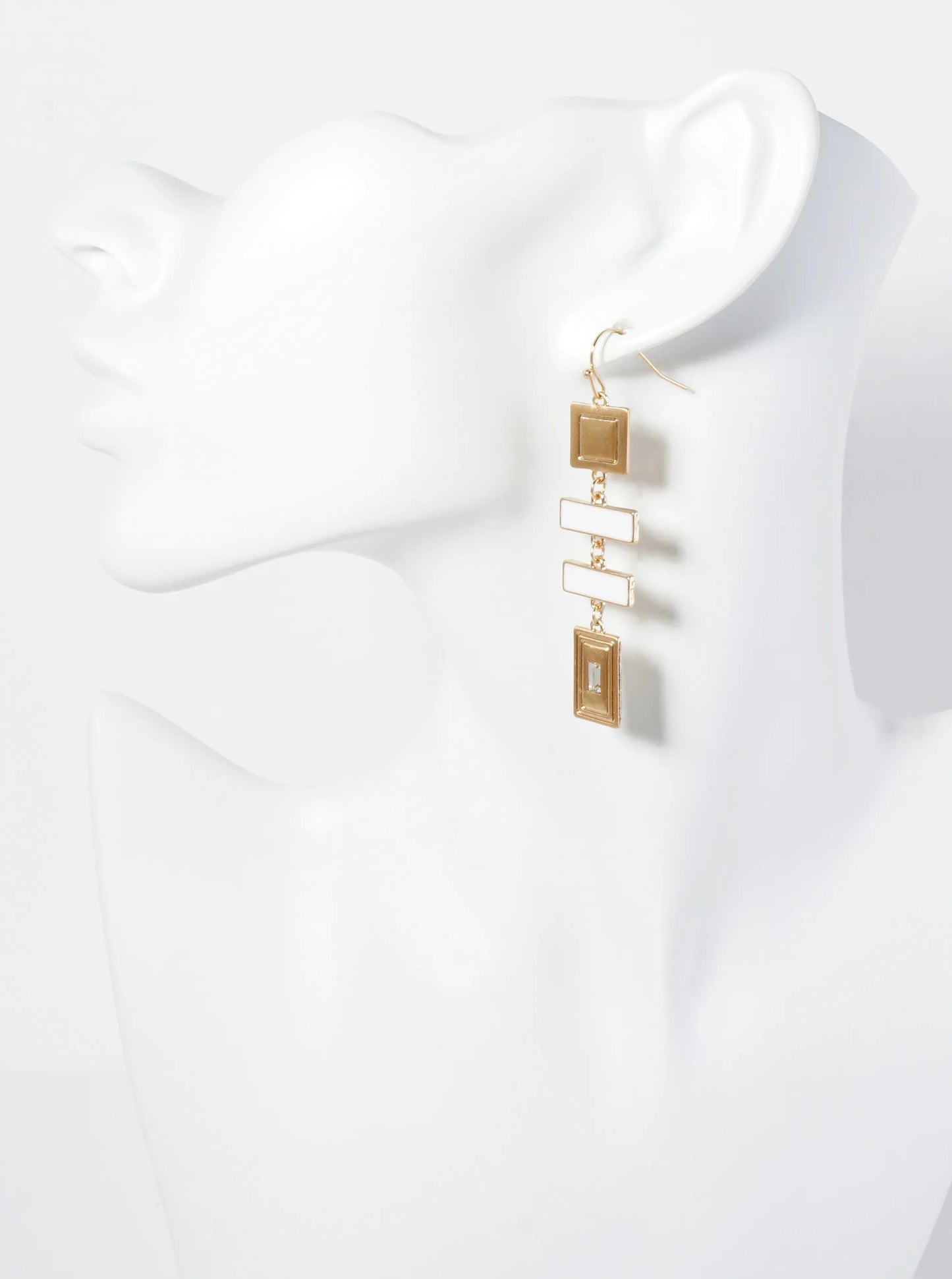 Edgy Dangle Earrings With Various Square Shapes