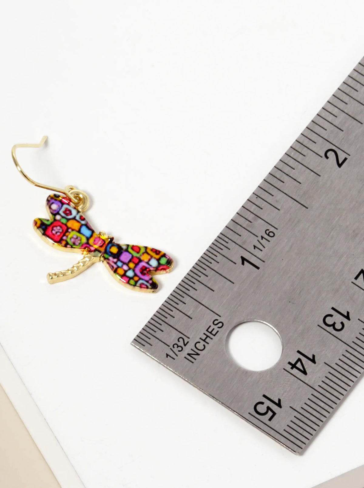 Epoxy Dragonfly Dangle Drop Earrings