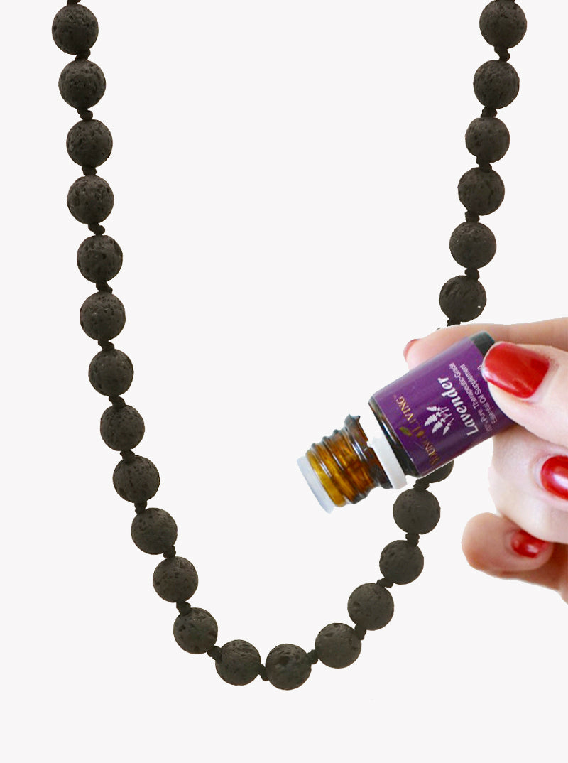 Essential Oil Diffuser Lava Stone Bead Necklace