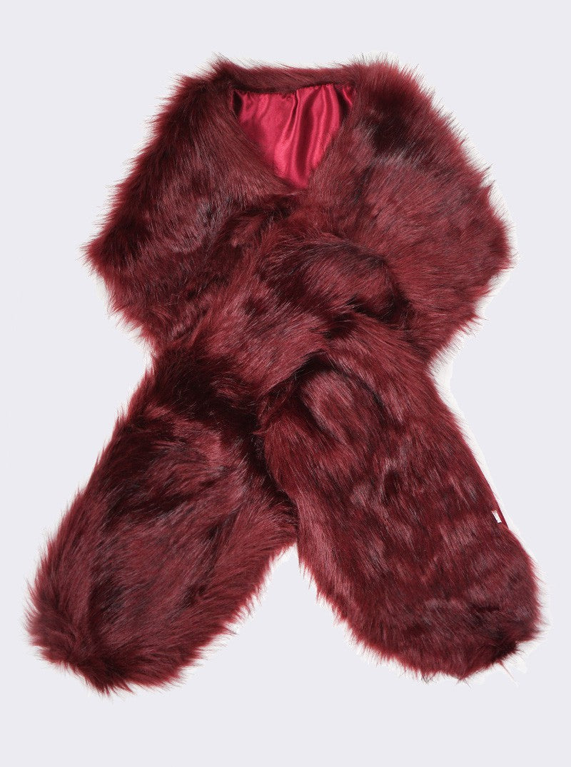 FAUX FUR WINTER SCARVES