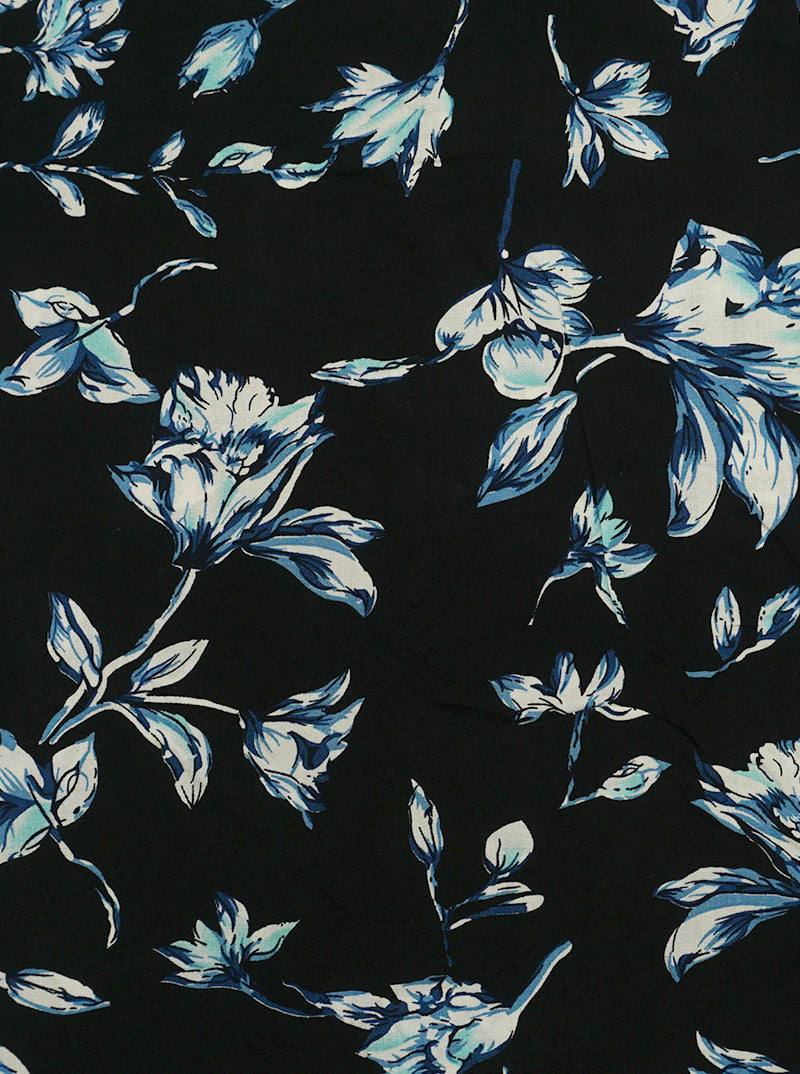 FLORAL PRINT 100 VISCOSE LONG VEST