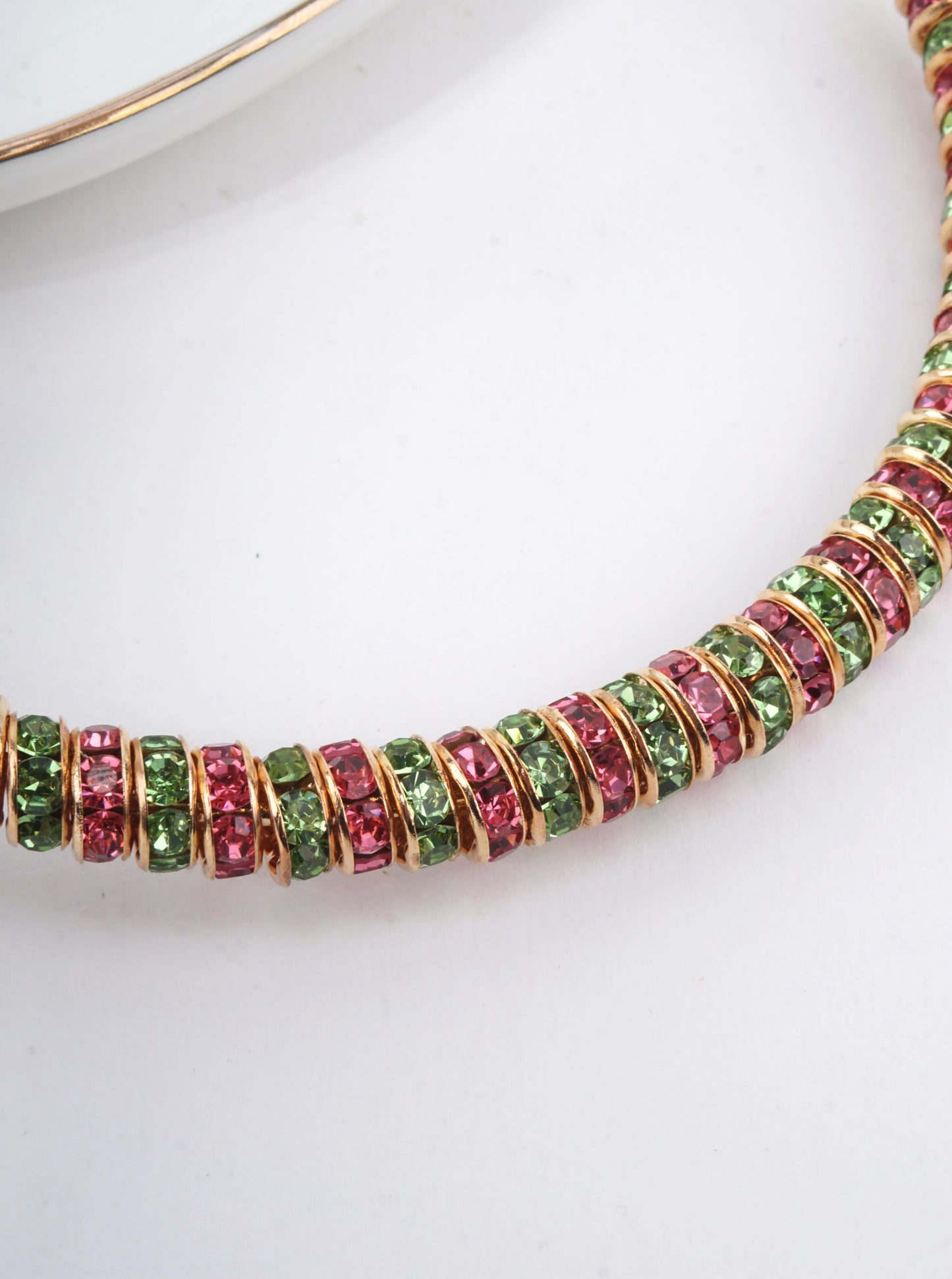 Faceted Crystal Hoop Earrings