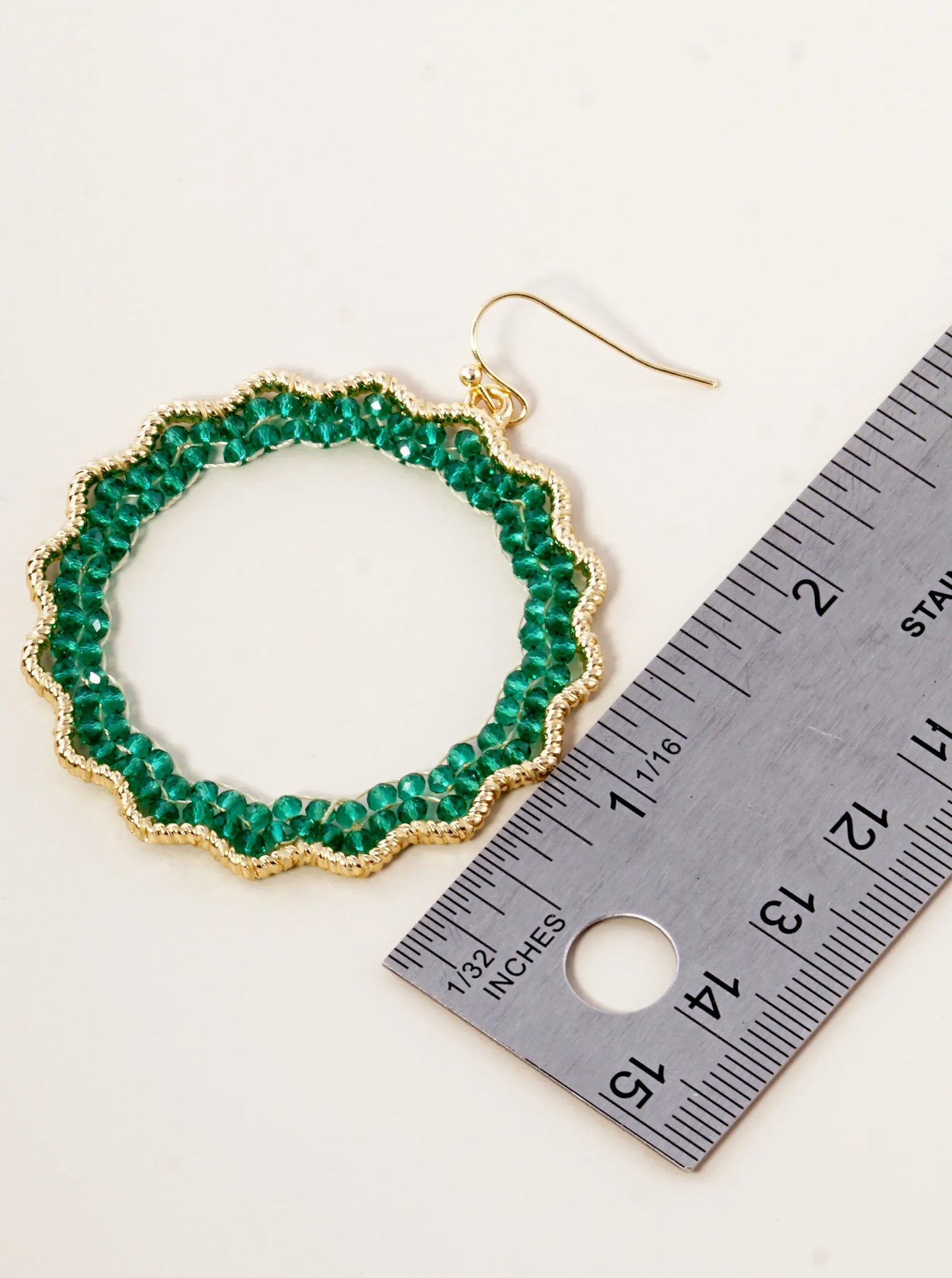 Faceted Glass Beads Wire Wrapped Dangle Drop Earrings