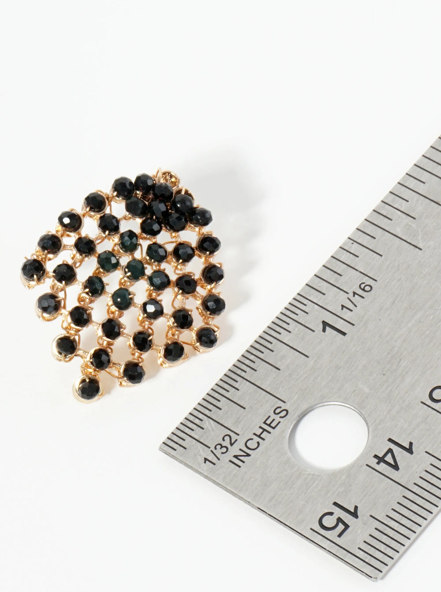 Faceted Glass Beads Wire Wrapped Post Earrings