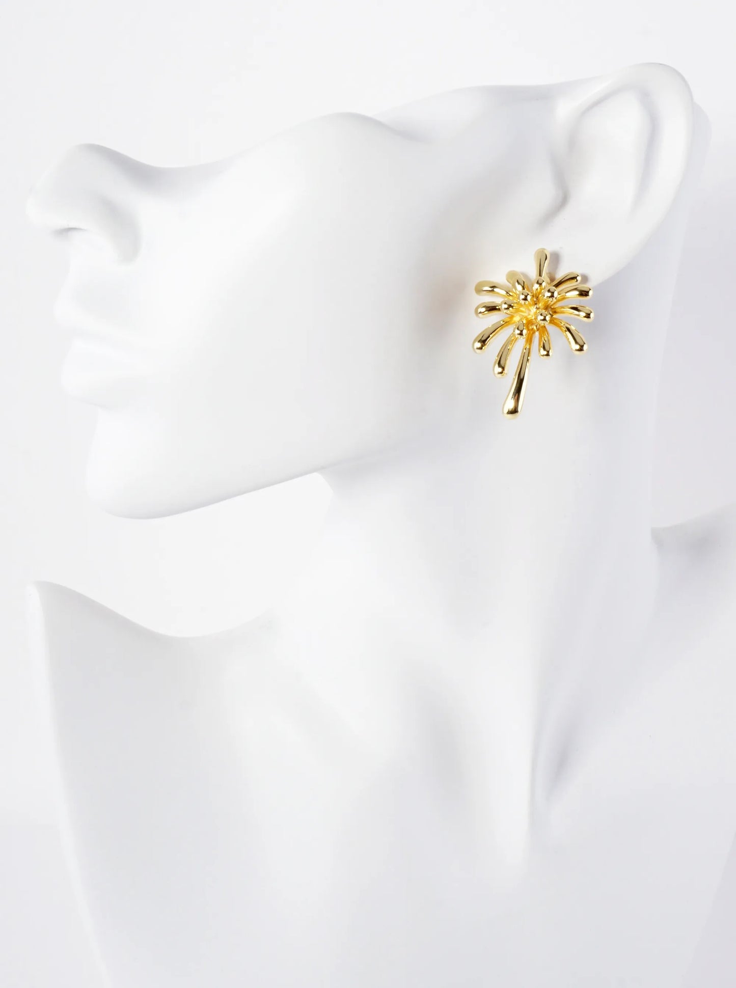 Firework-Inspired 14K-Gold-Dipped Brass Earrings