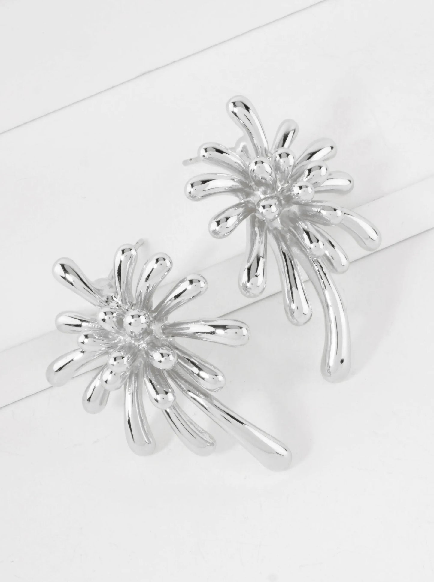 Firework-Inspired 14K-Gold-Dipped Brass Earrings