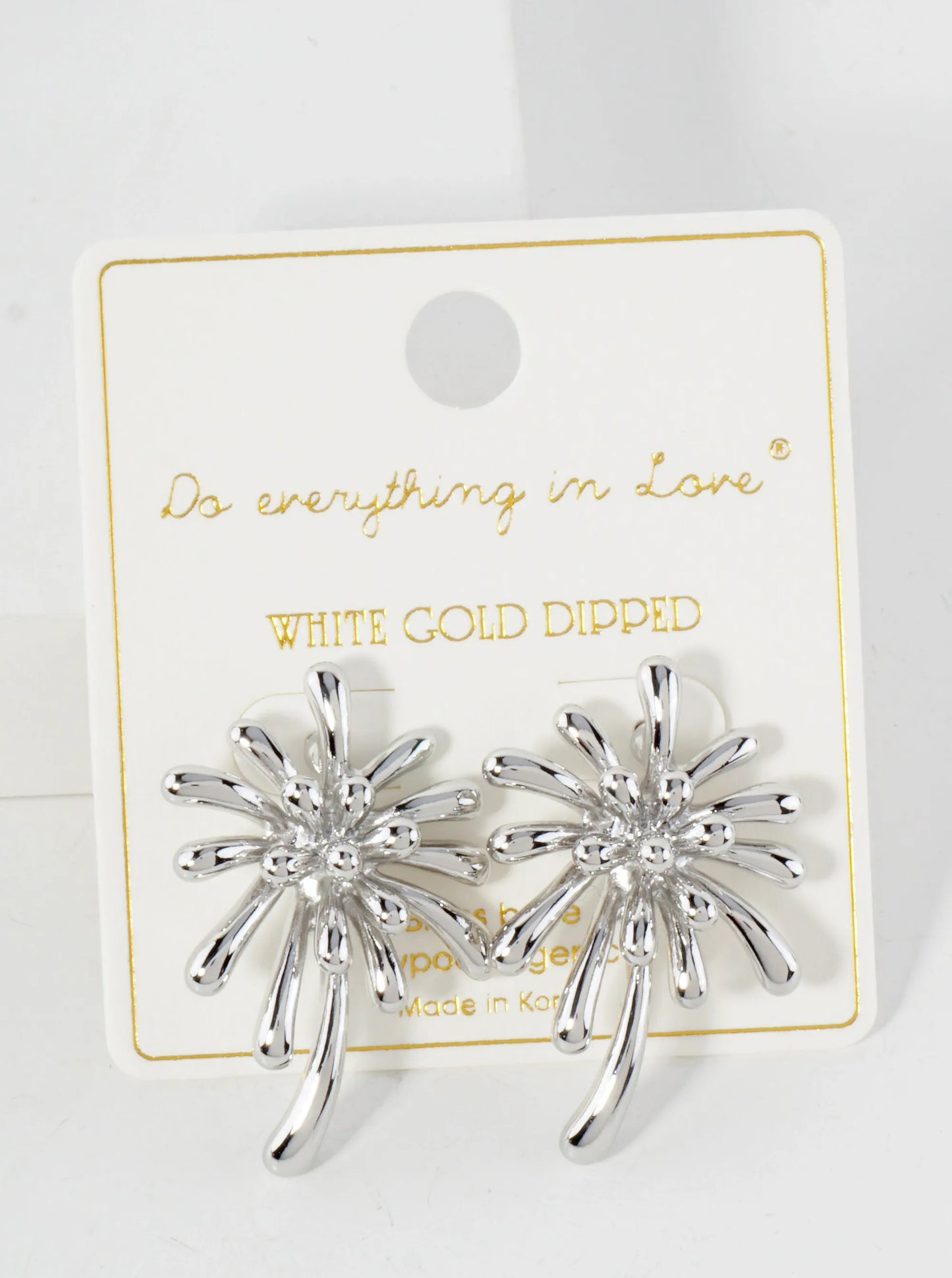 Firework-Inspired 14K-Gold-Dipped Brass Earrings