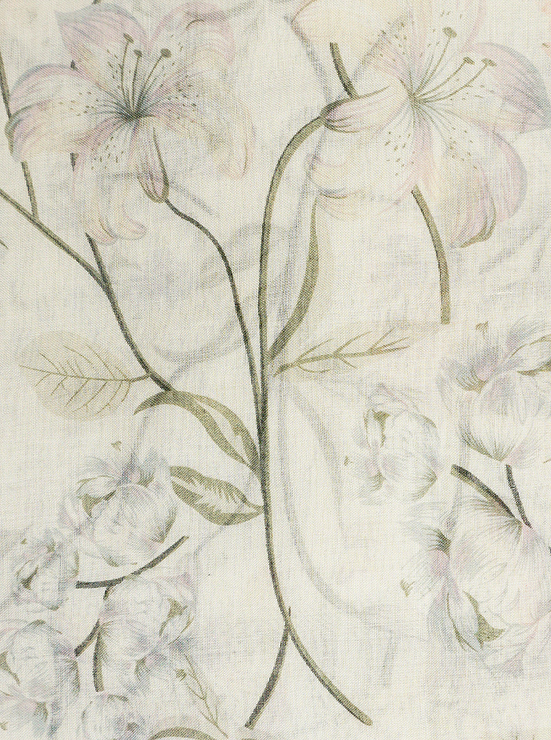 Floral Flower Pattern Tasseled Viscose Kimono