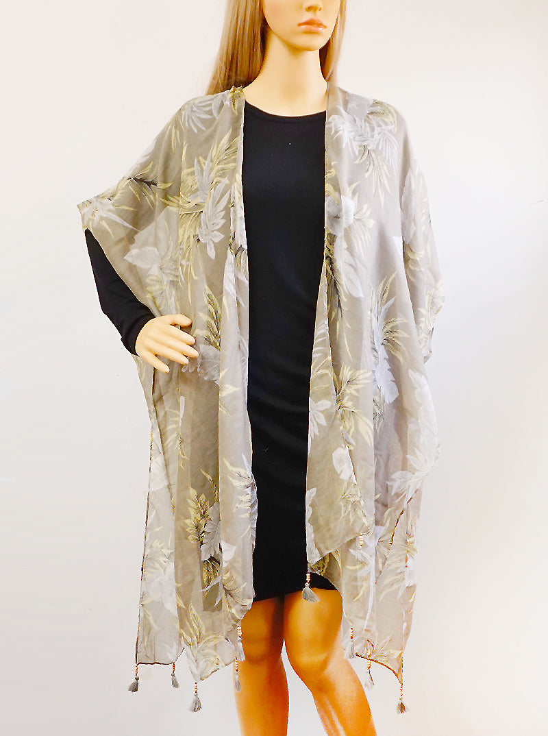Floral Pattern Spring Summer Kimono