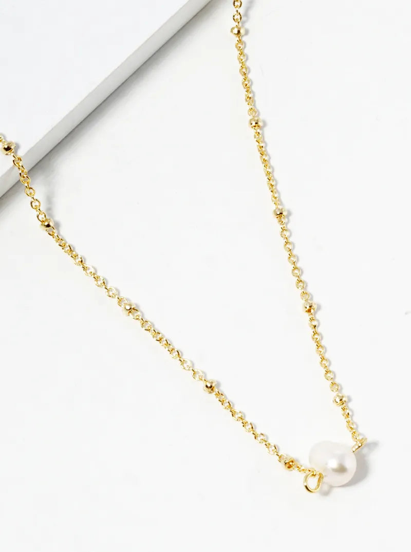 Freshwater-Pearl Pendant 18K-Gold-Dipped Necklace