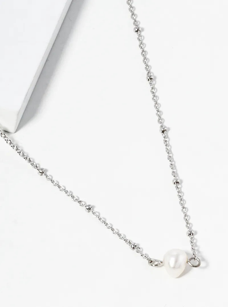 Freshwater-Pearl Pendant 18K-Gold-Dipped Necklace