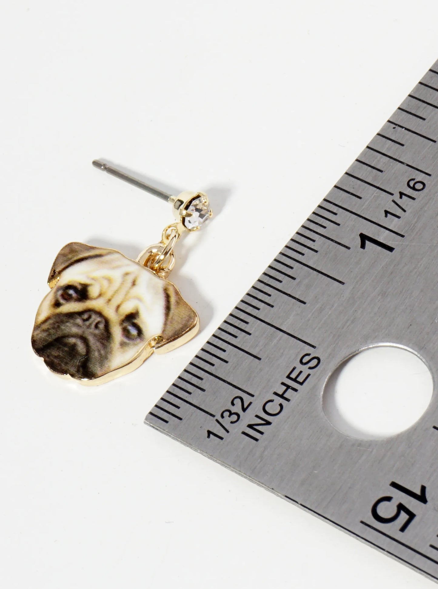 Funny Dog Face Dangle Drop Post Earrings