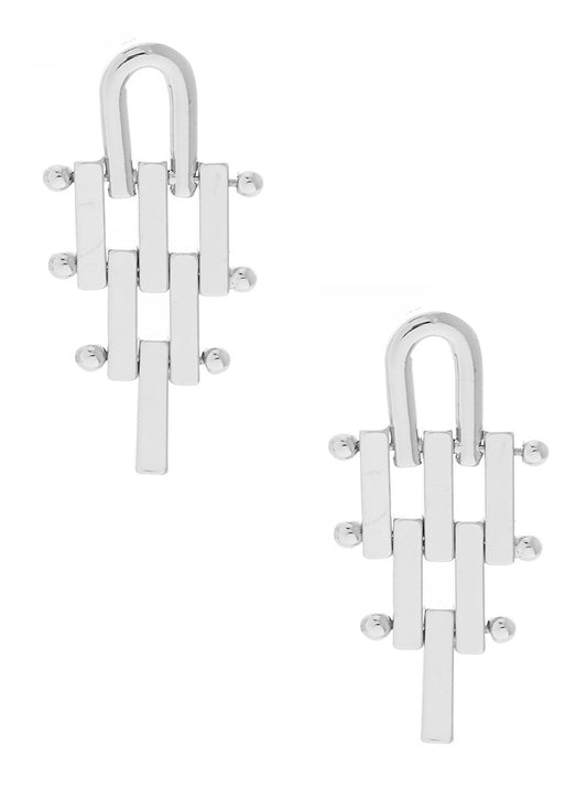 GEOMETRIC SHAPE METAL EARRINGS
