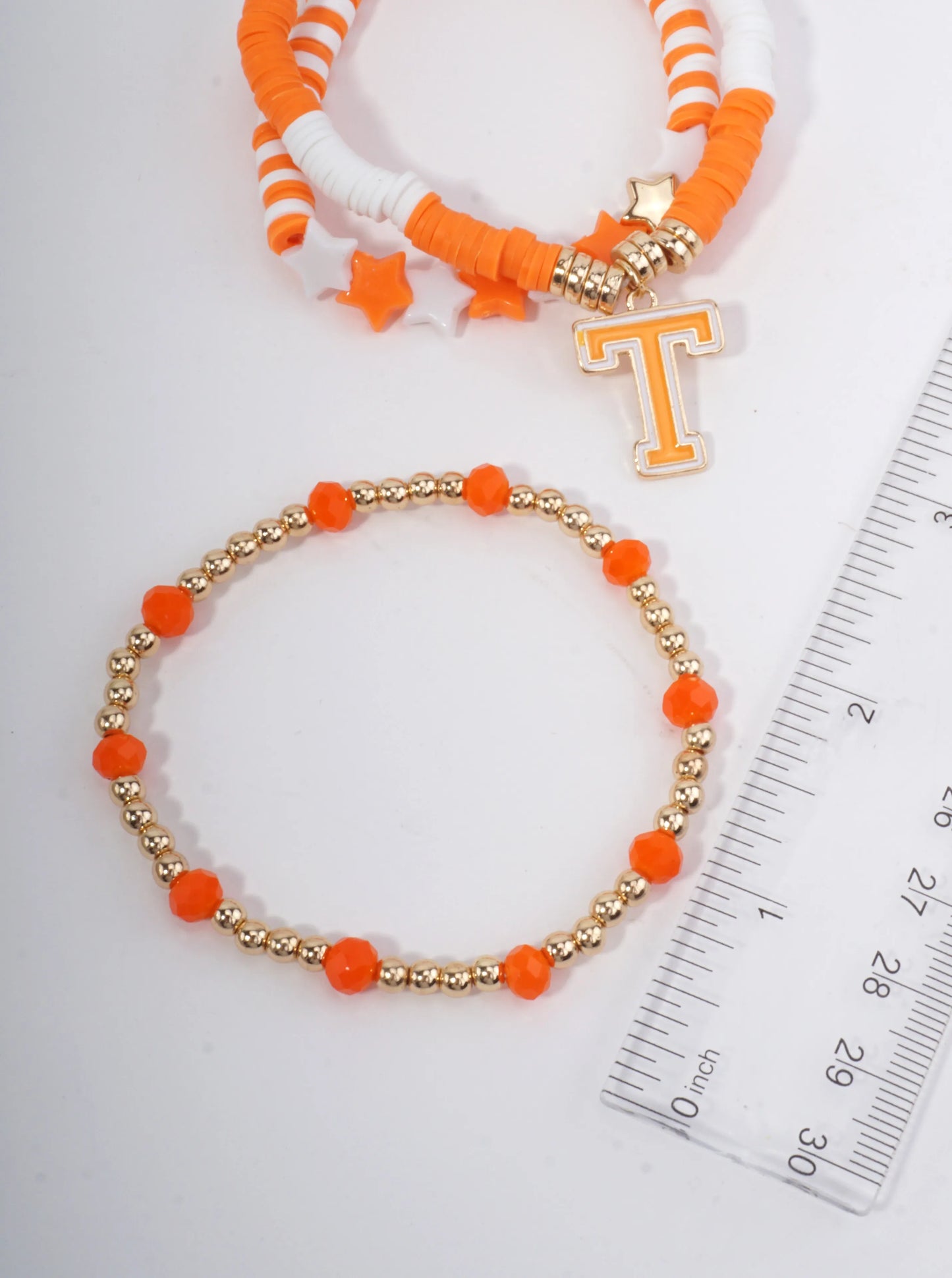 Football Motif Adjustable Stretch Bracelet