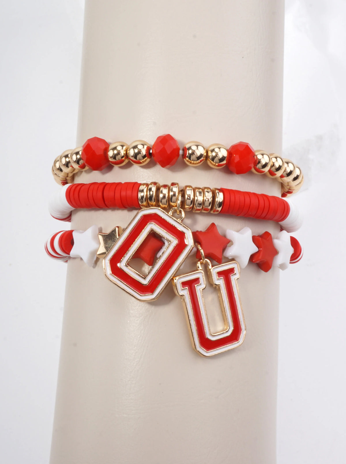 Gameday Football Enameled Stretch Bracelet