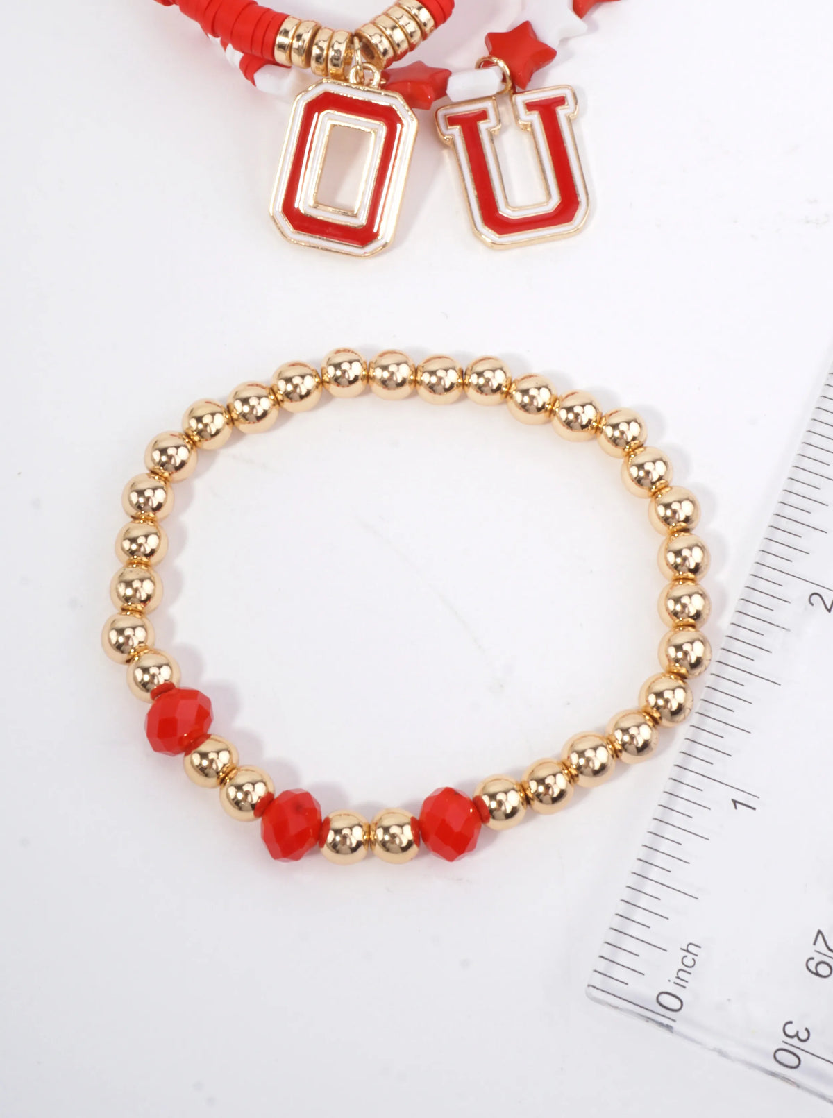 Gameday Football Enameled Stretch Bracelet