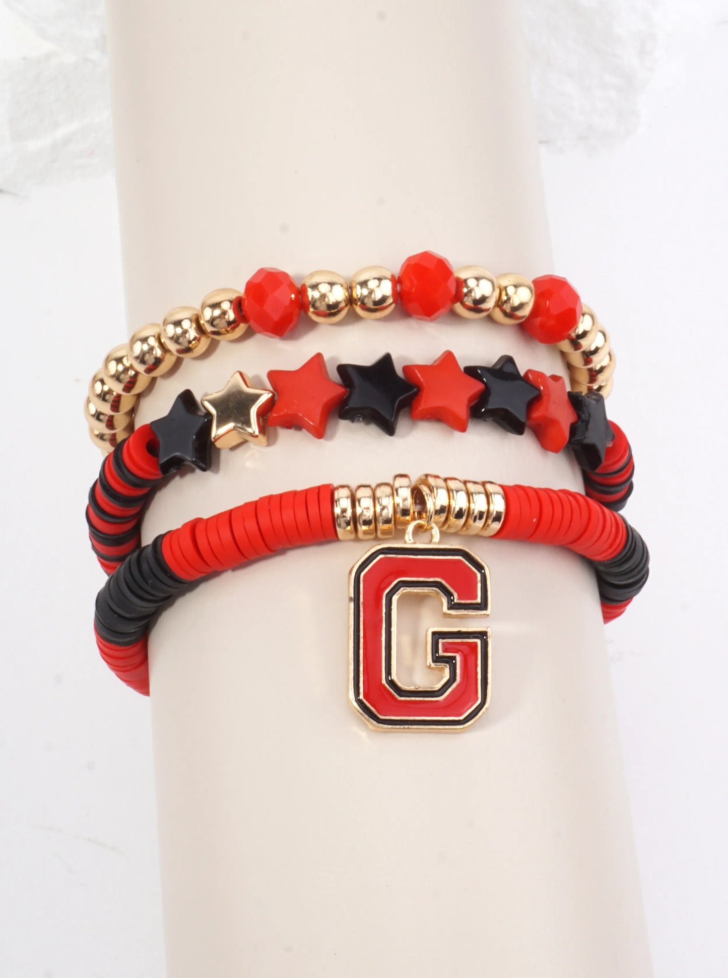 Gameday Chic Stretch Football Charm Bracelet