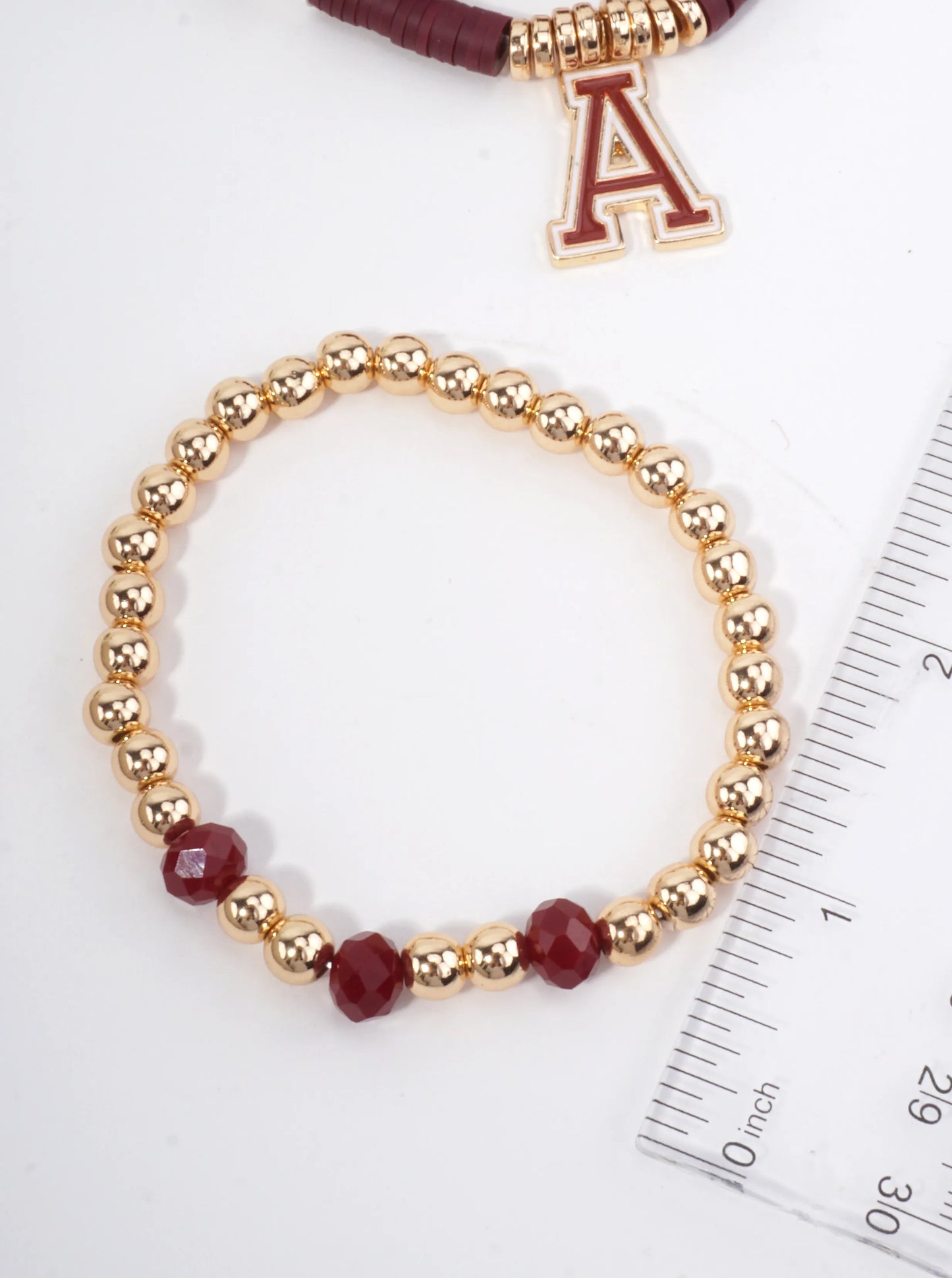 Enameled Gameday Stretch Football Bracelet