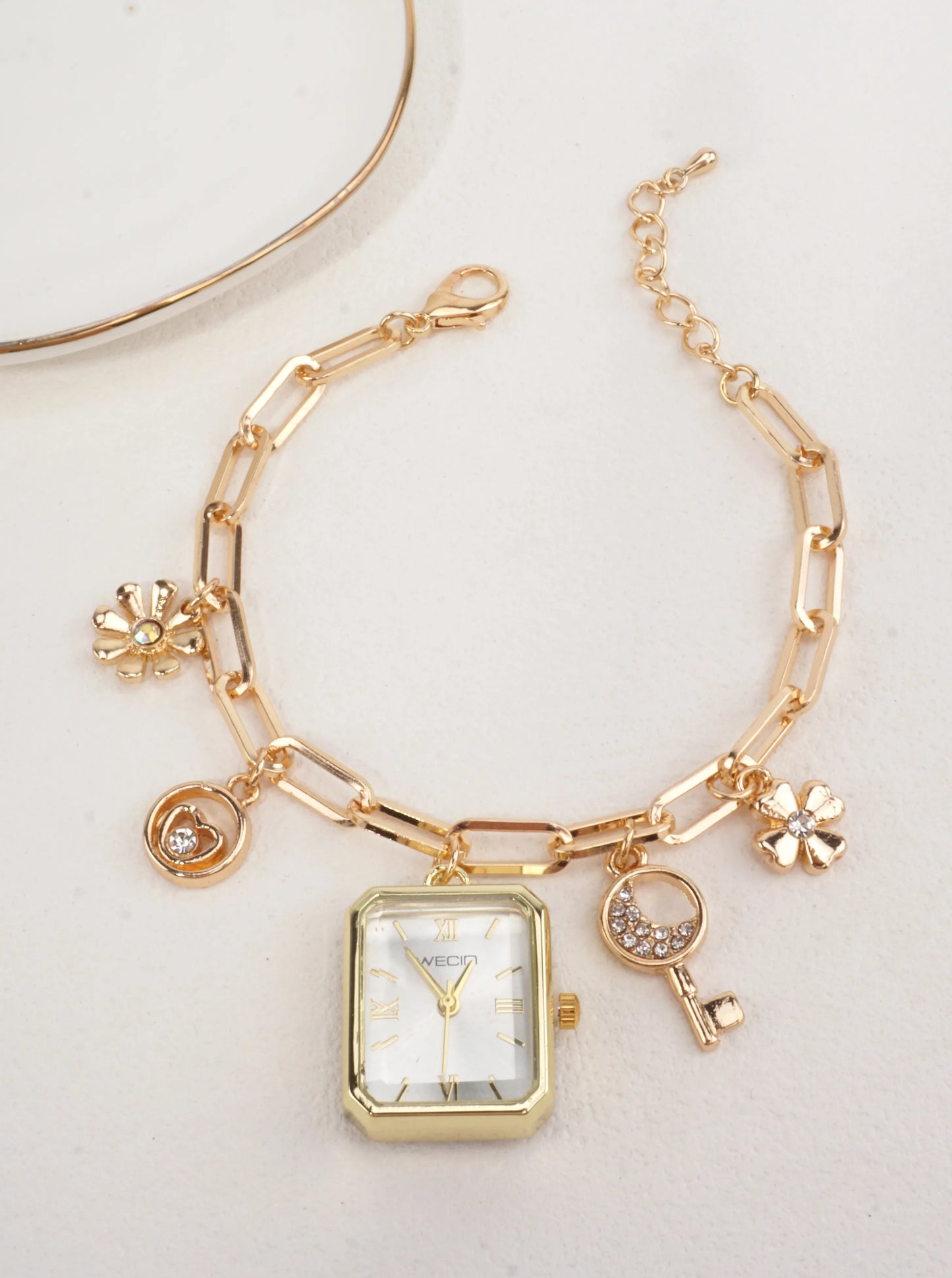 Vintage Inspired Charm Watch Bracelet