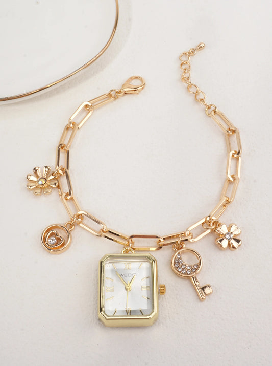 Vintage Inspired Charm Watch Bracelet