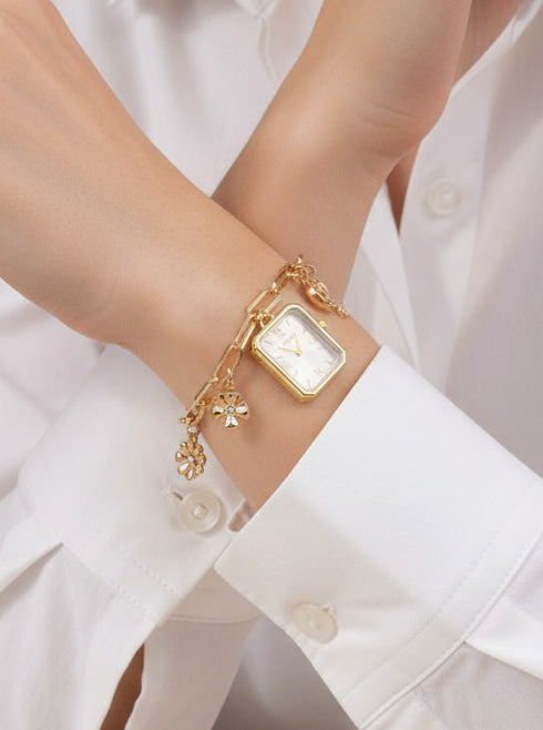 Vintage Inspired Charm Watch Bracelet