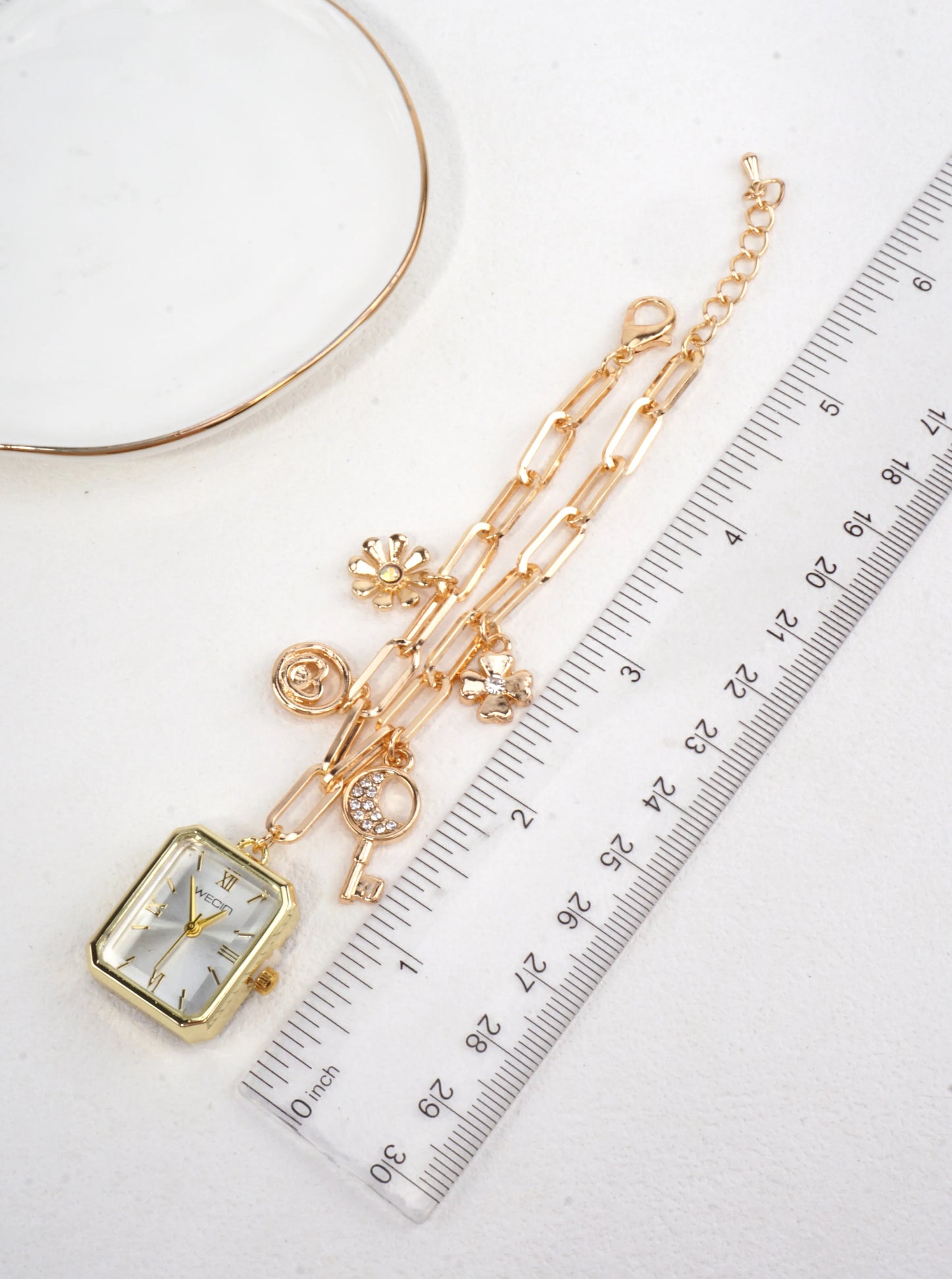 Vintage Inspired Charm Watch Bracelet