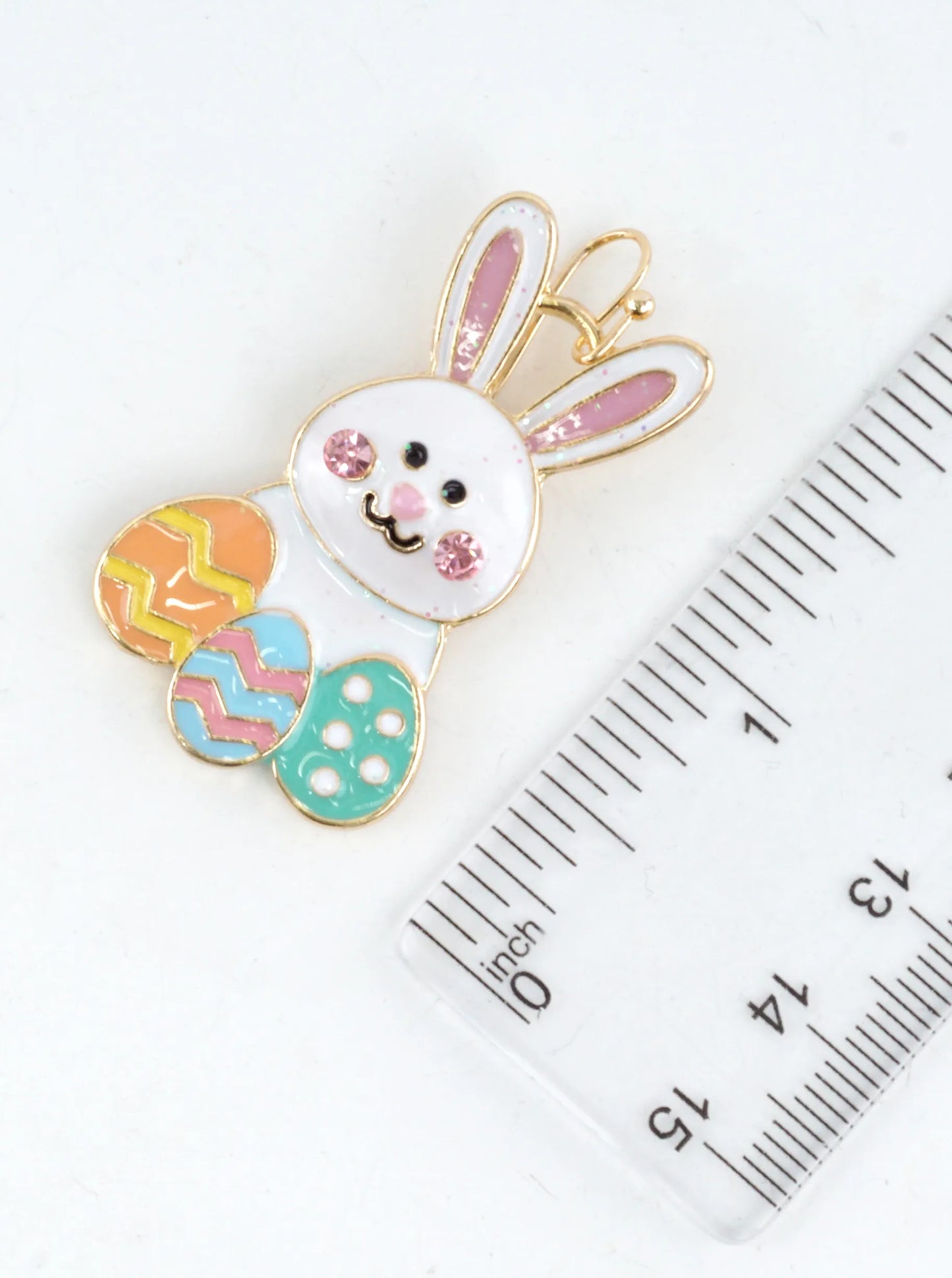 Playful Bunny Crystal Drop Earrings