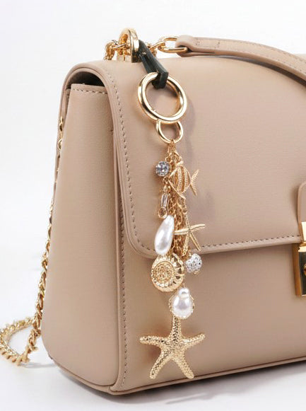 Starfish Charm Textured Sea Life Keychain