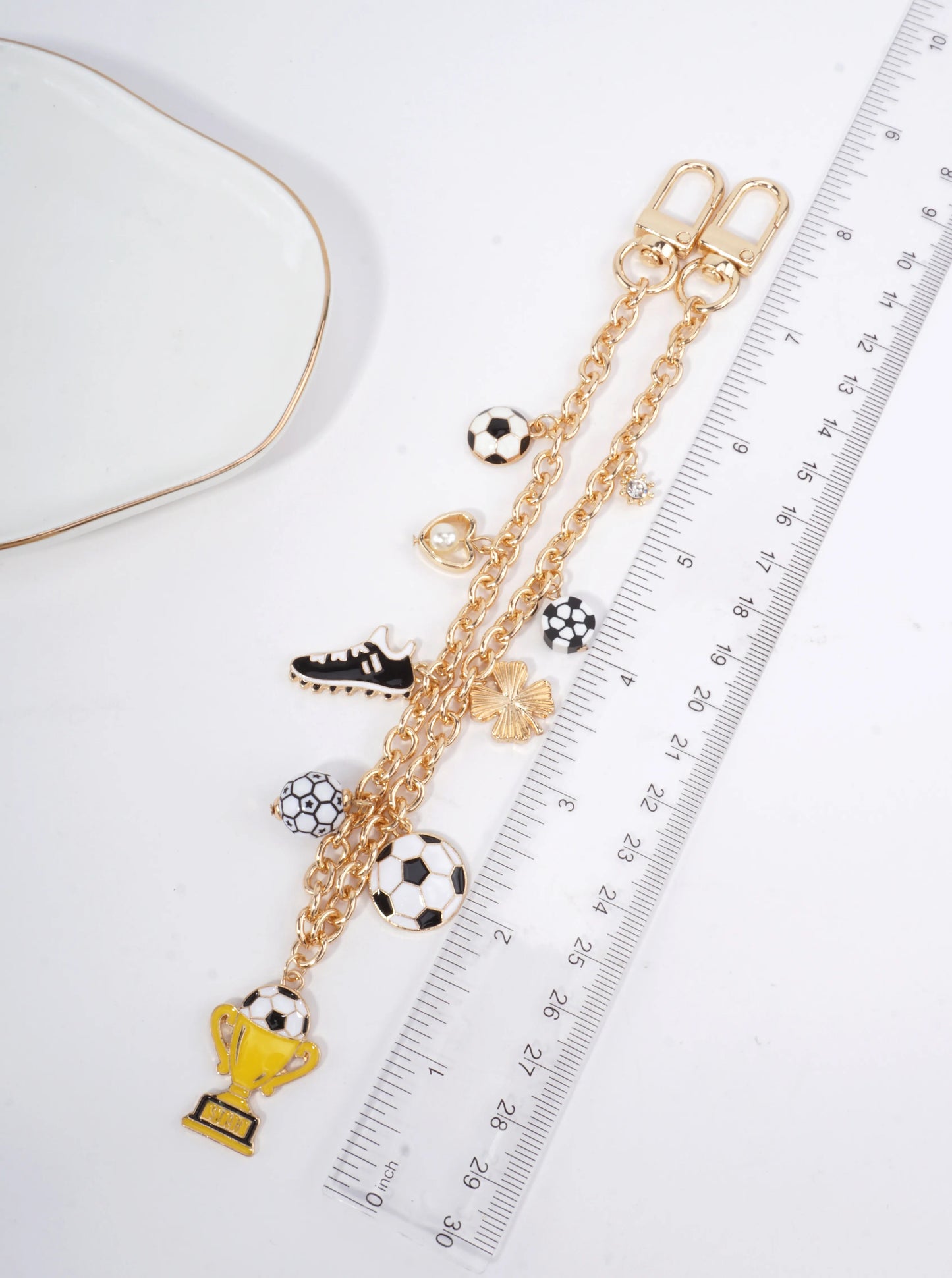 Soccer Ball Multi Charm Keychain